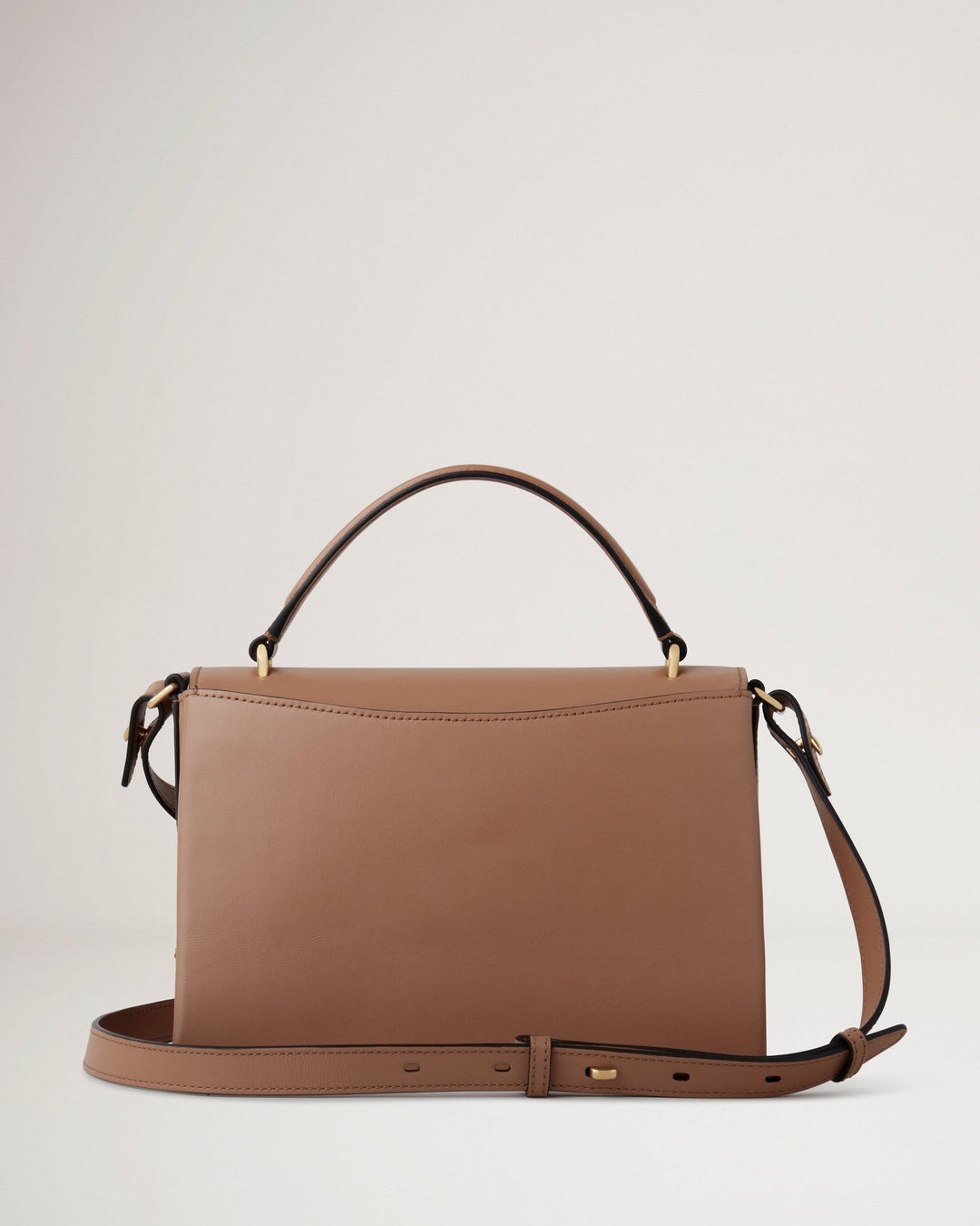 Lana Top Handle Sable High Gloss Leather - 3