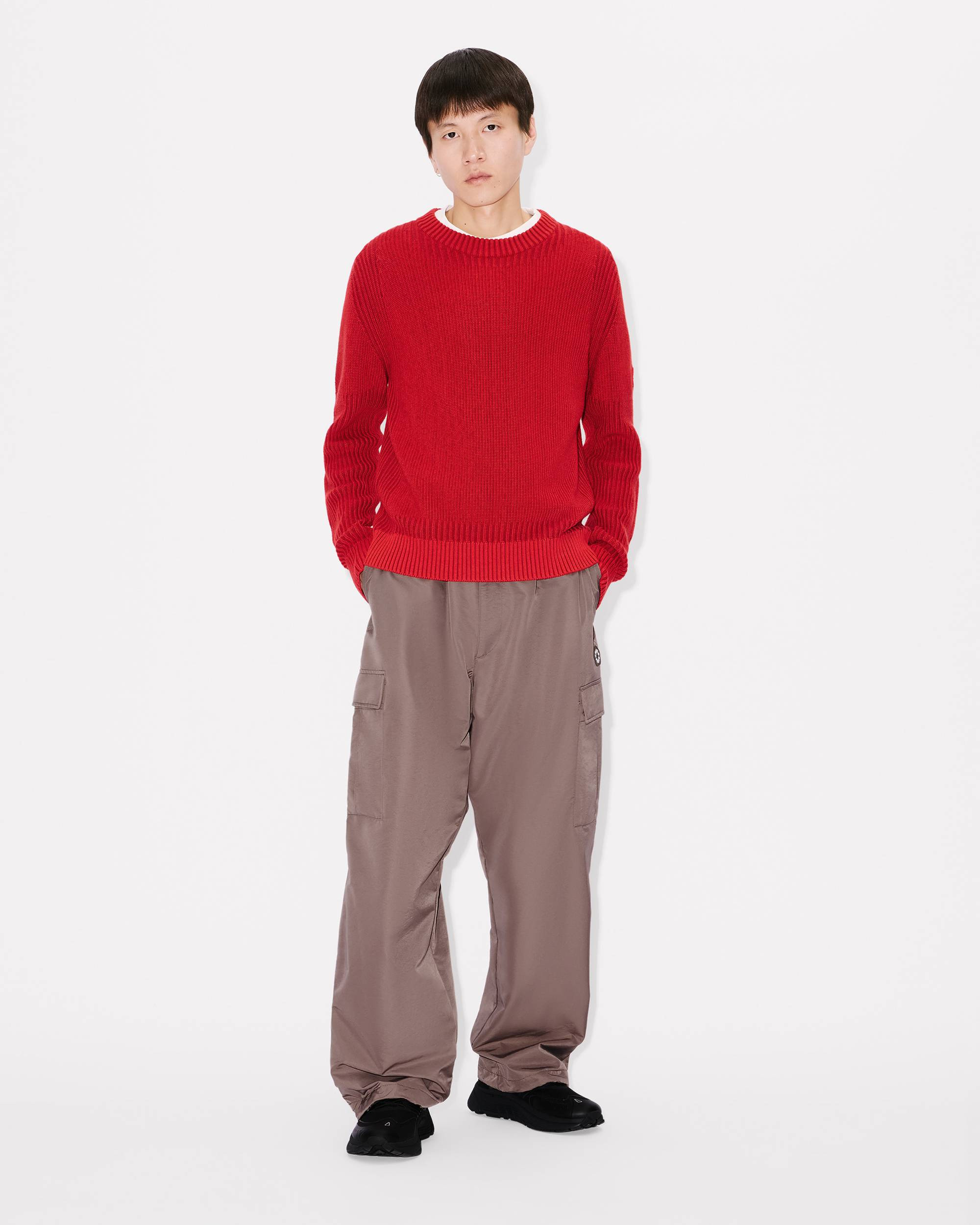 'Boke Flower 2.0' embroidered jumper in cotton wool - 5