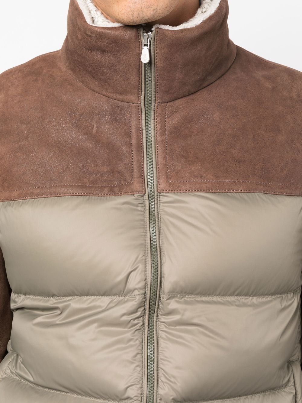 panelled padded jacket - 5