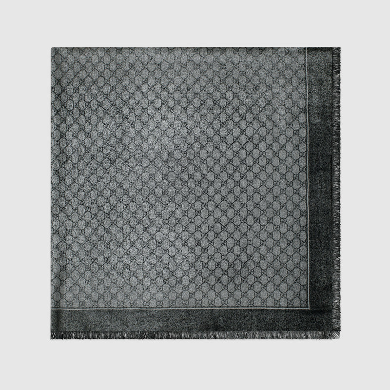 GUCCI GG wool jacquard shawl outlook