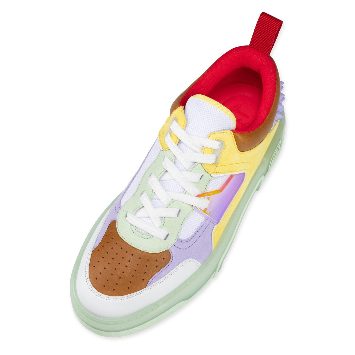 CHRISTIAN LOUBOUTIN: Astroloubi sneakers in leather and mesh