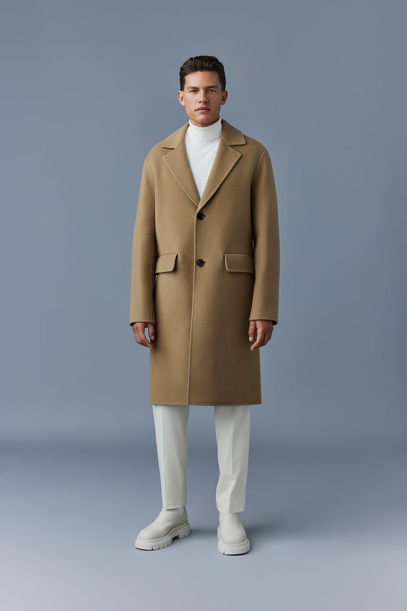 BENJAMIN Double-face wool coat with notched lapel 3