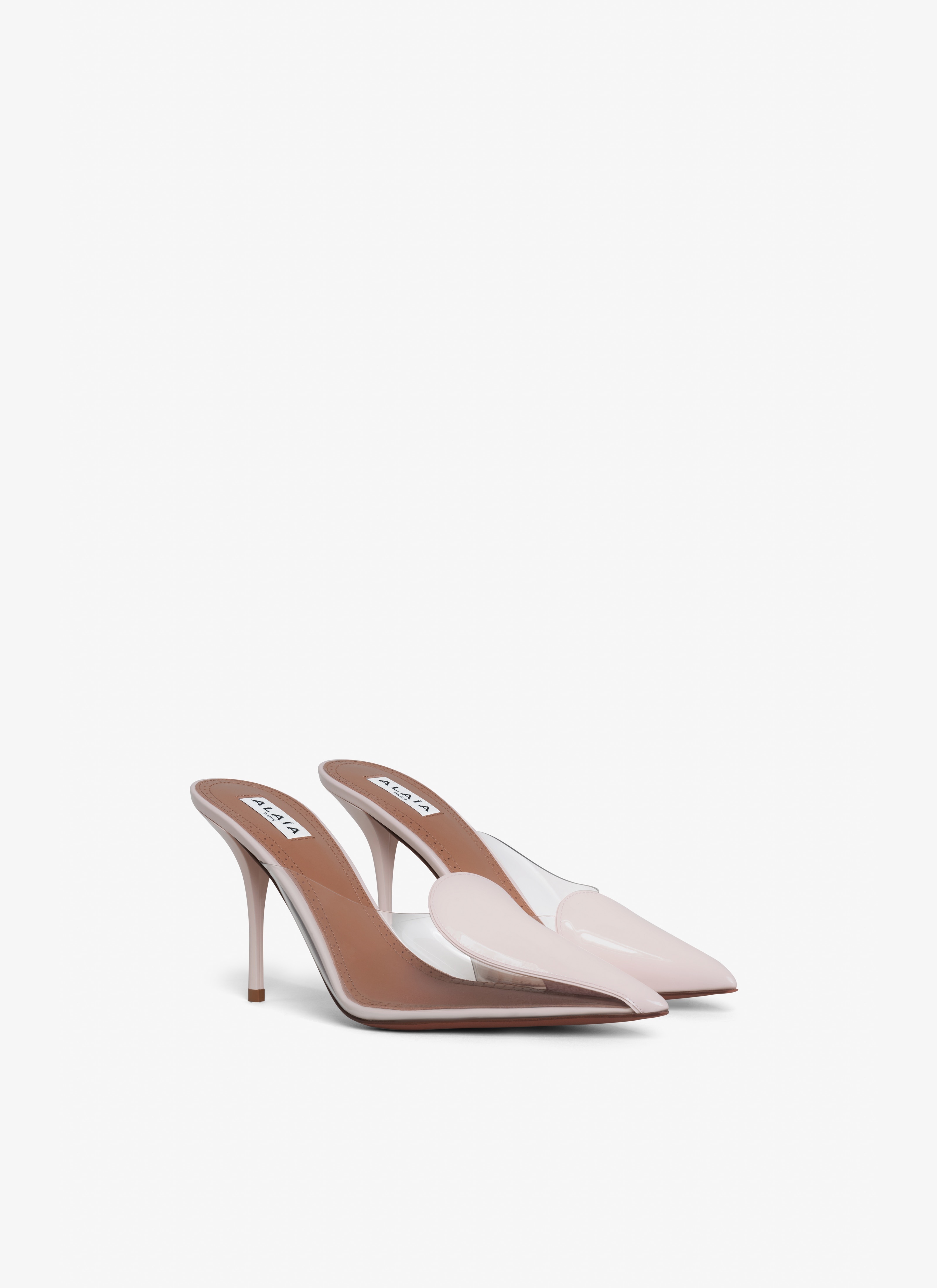 CŒUR ABSTRAIT MULES IN PATENT LEATHER - 3