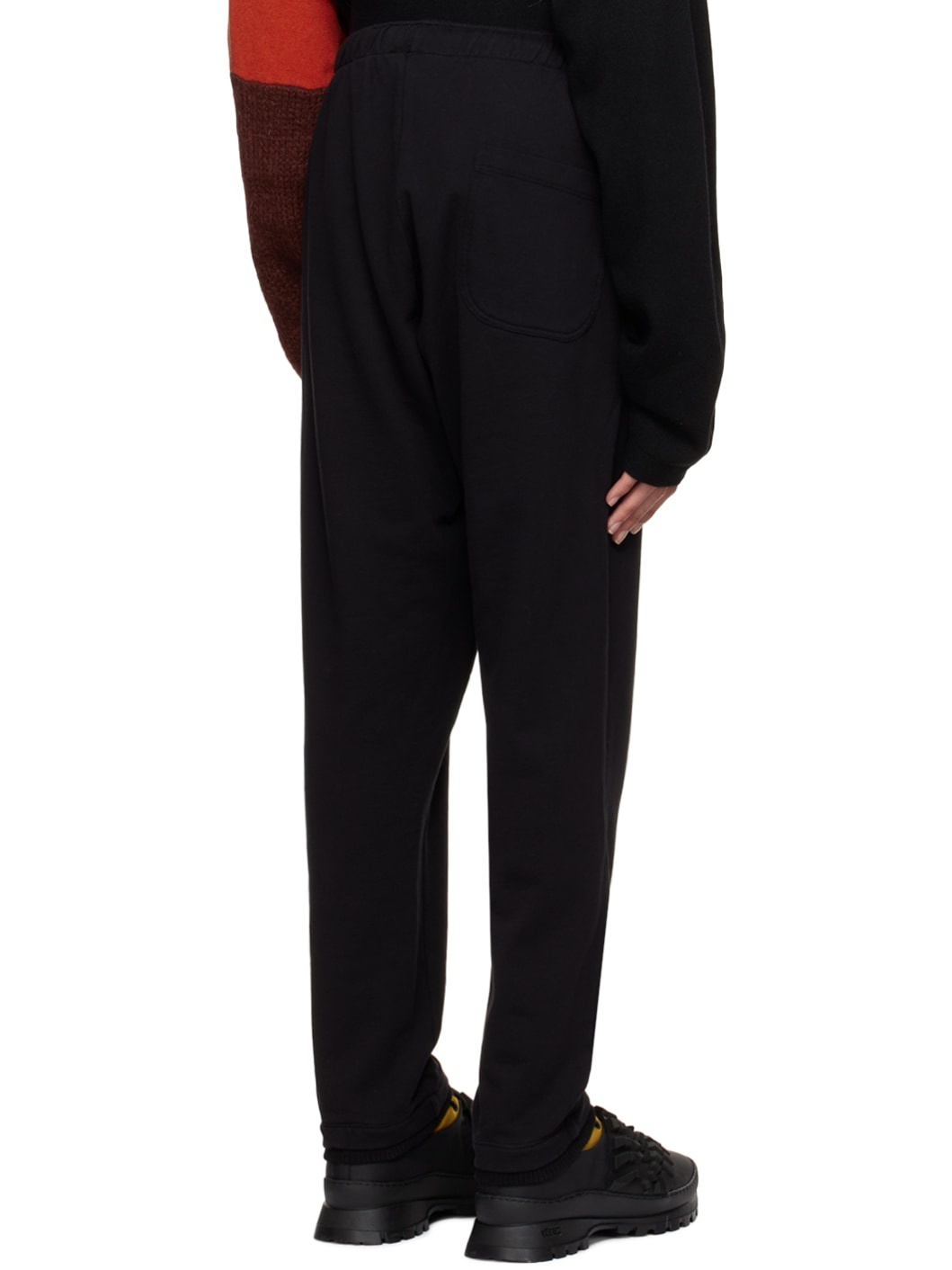 Black Embroidered Lounge Pants - 3