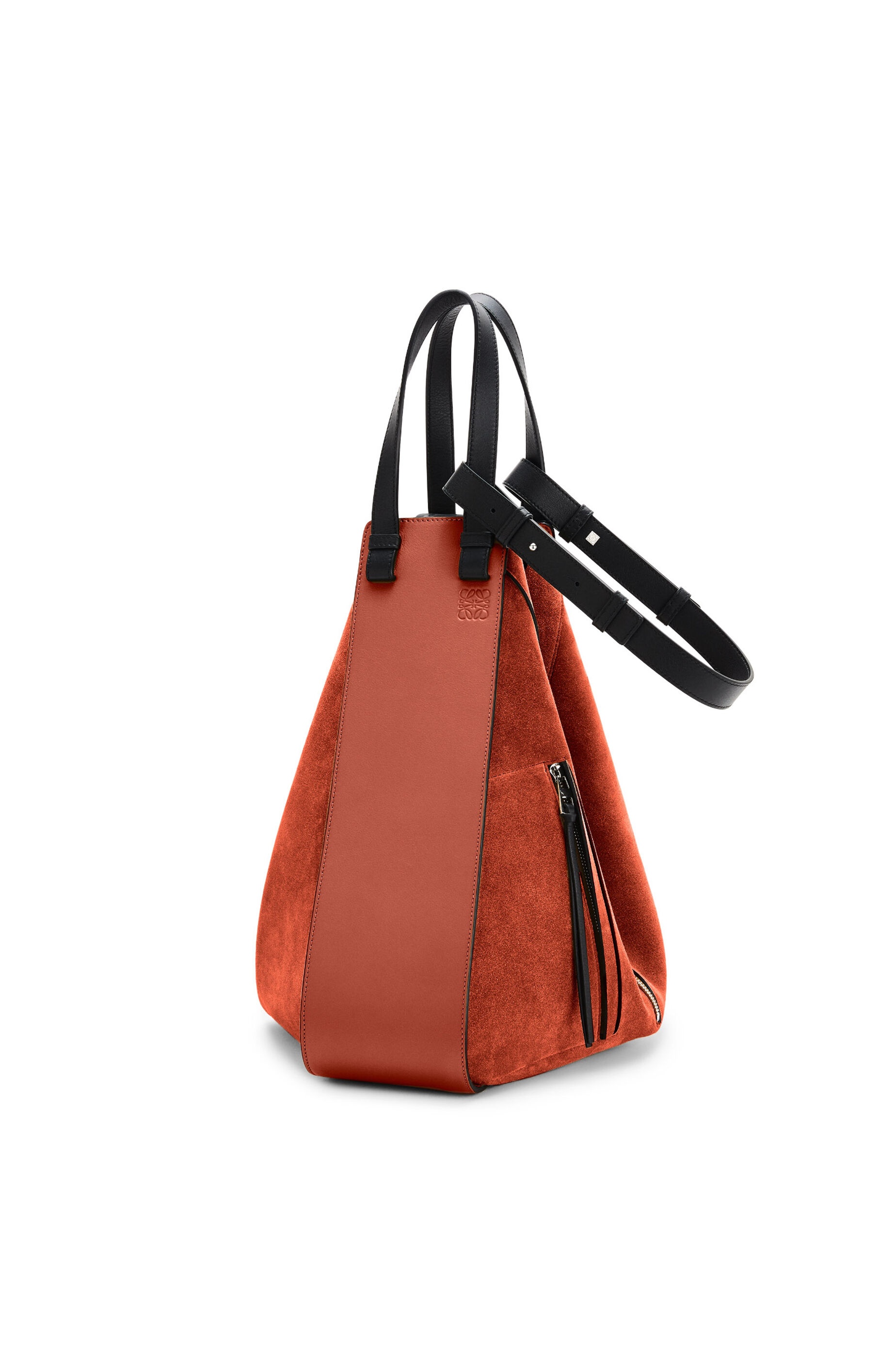 Hammock tote bag in calfskin and suede - 4