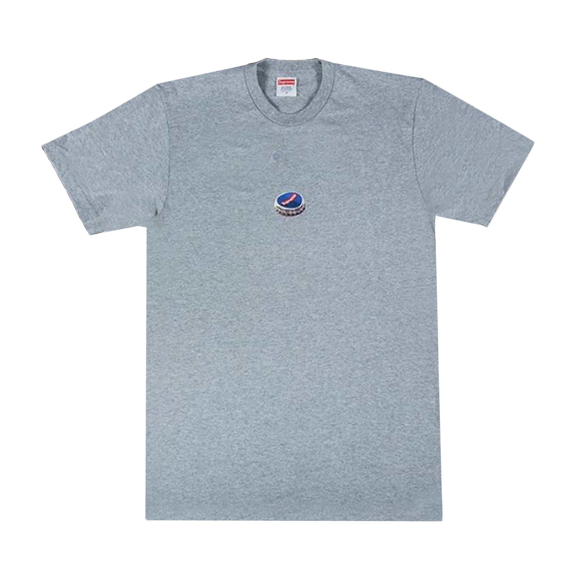 Supreme Bottle Cap Tee 'Heather Grey' - 1