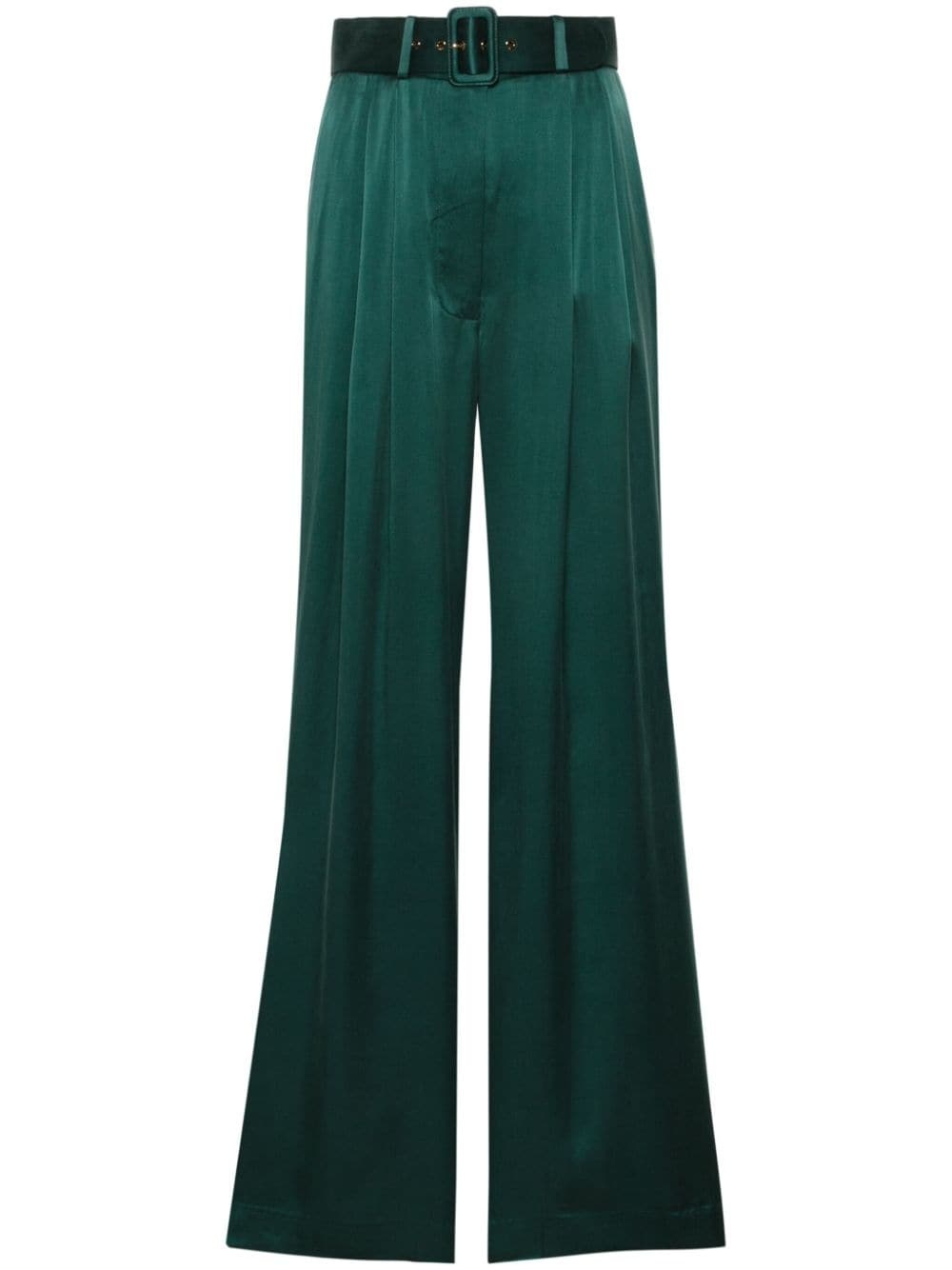 belted wide-leg trousers - 1