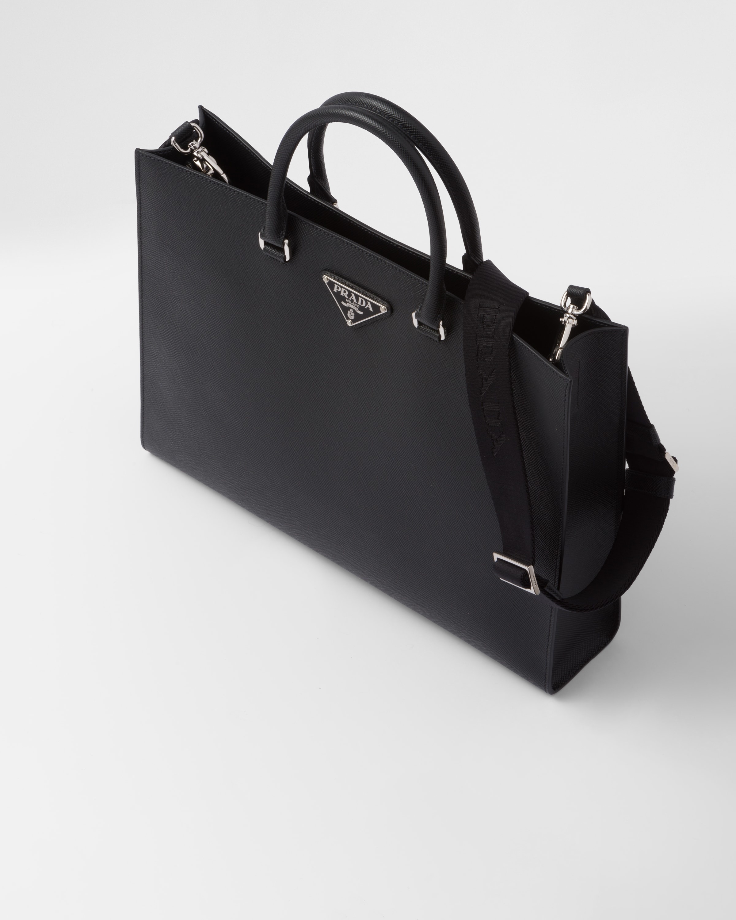 Saffiano leather tote bag - 3