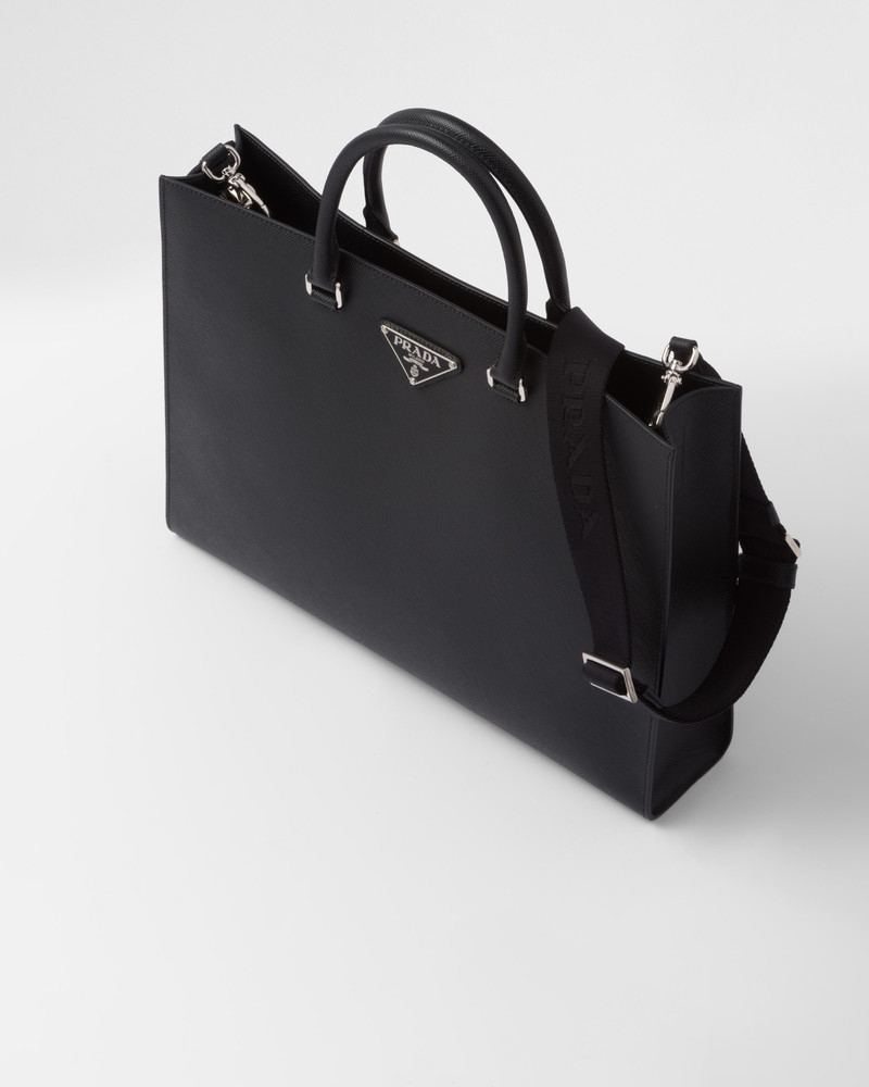 Saffiano leather tote bag 3