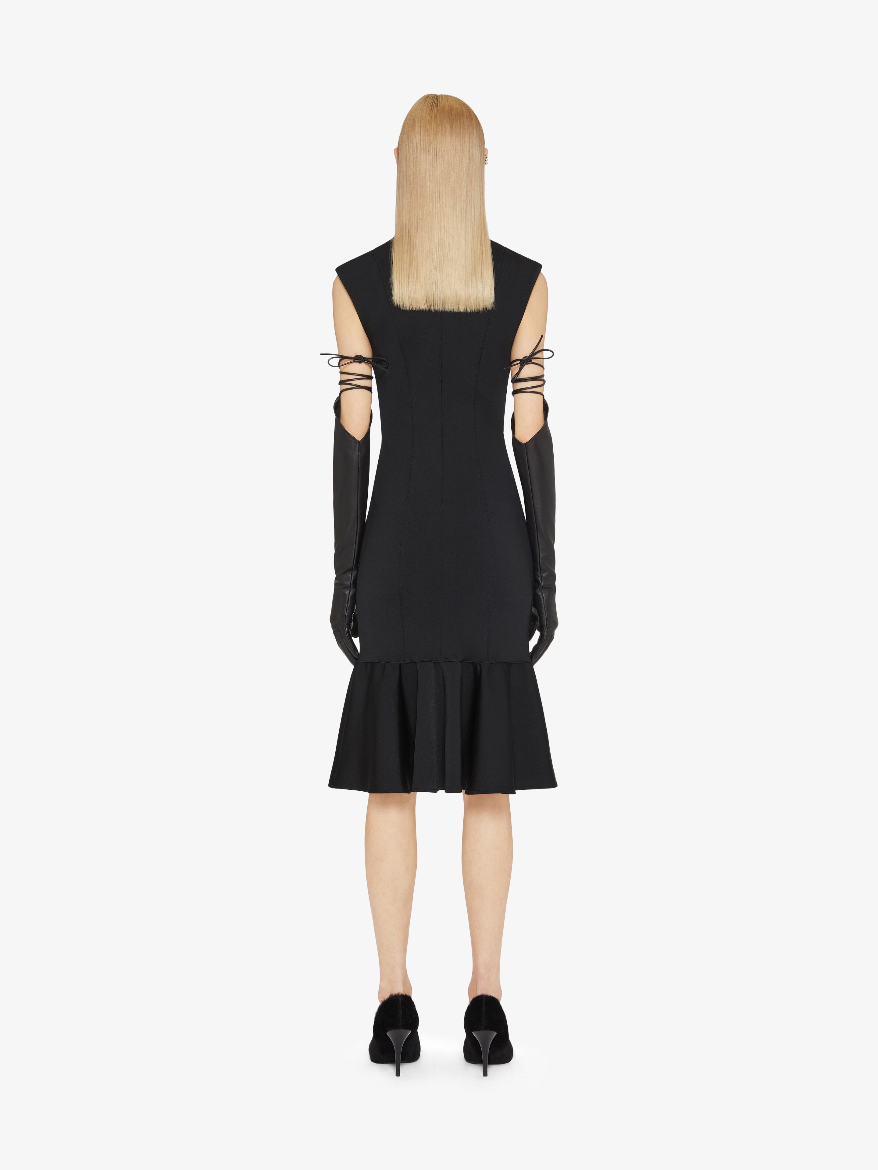 DRESS IN PUNTO MILANO WITH CRYSTALS - 4