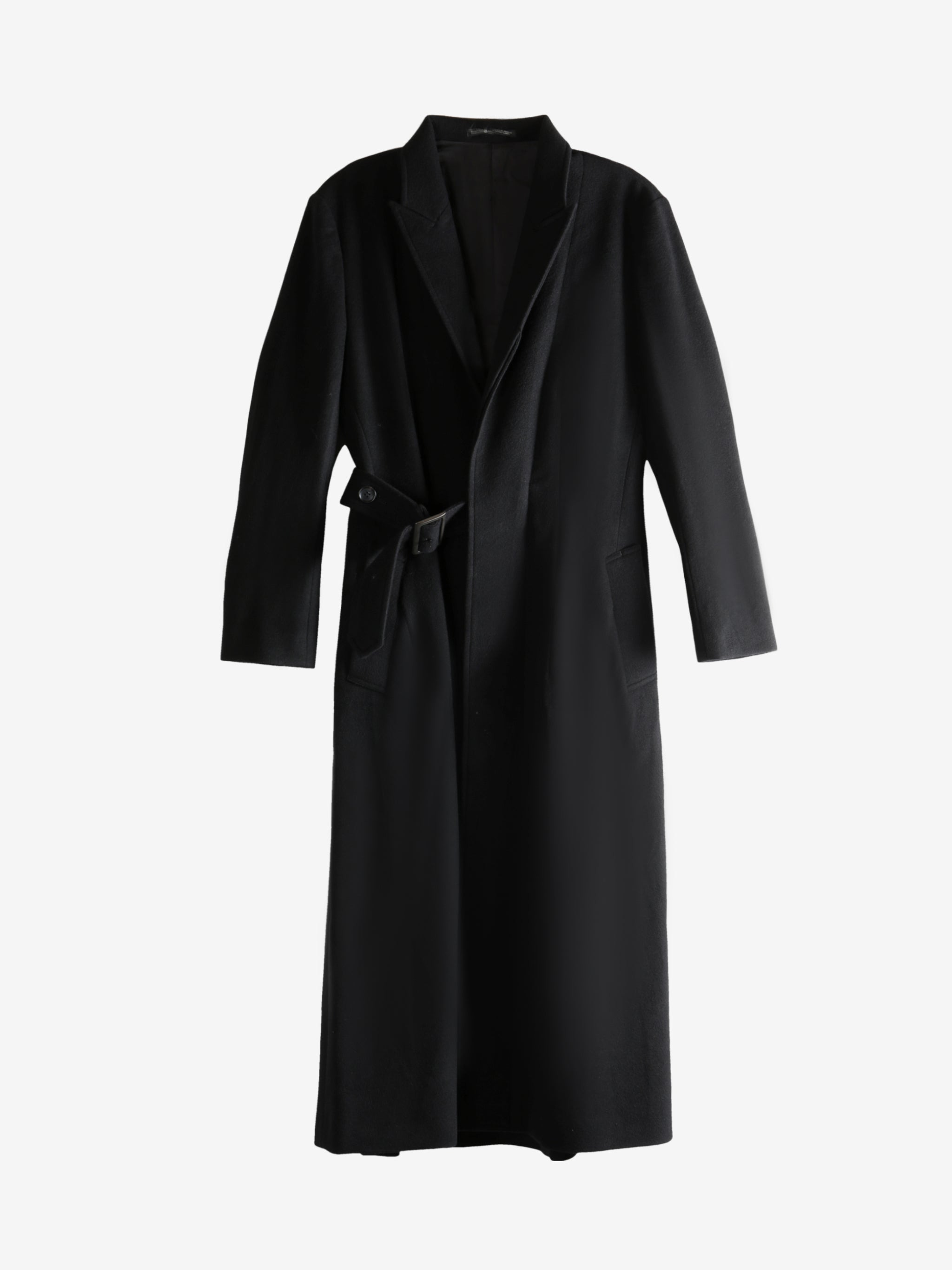 YOHJI YAMAMOTO - Women Waist Belt D Coat - 4