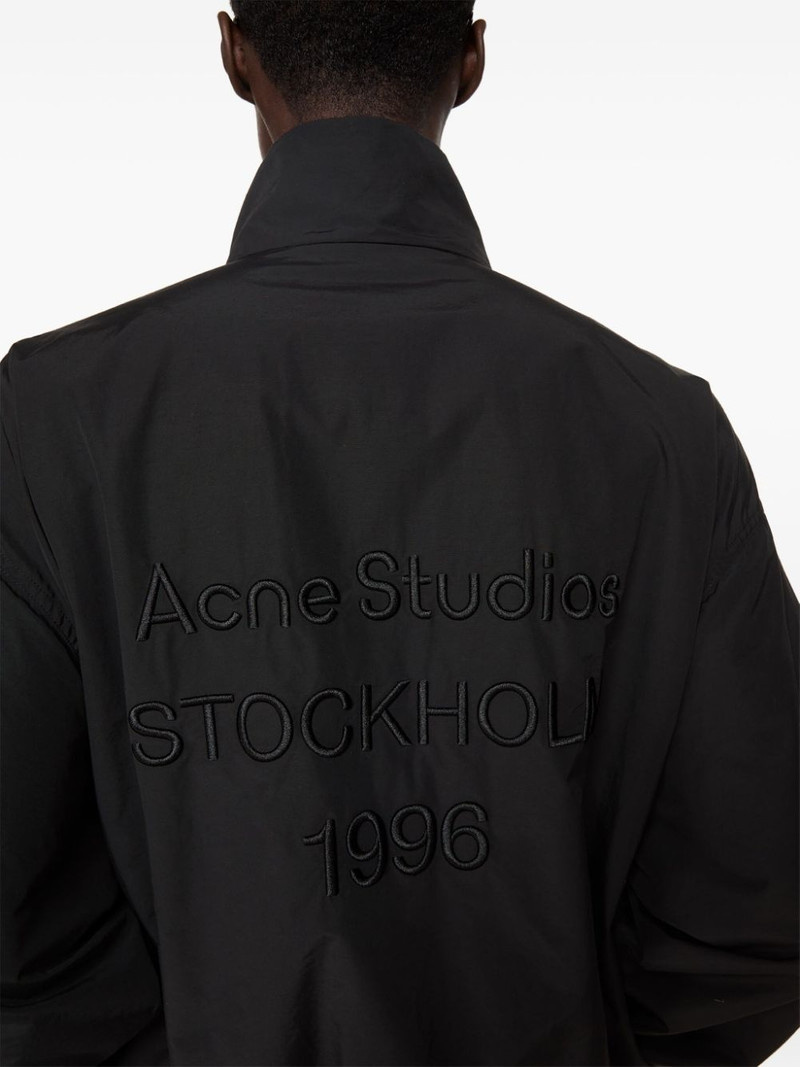 logo-embroidered jacket 6