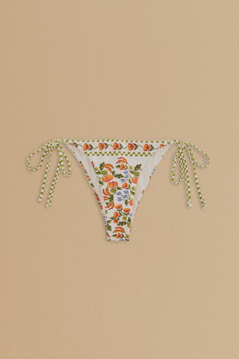 White Banana Vitamin Side Tie Bikini Bottom 5