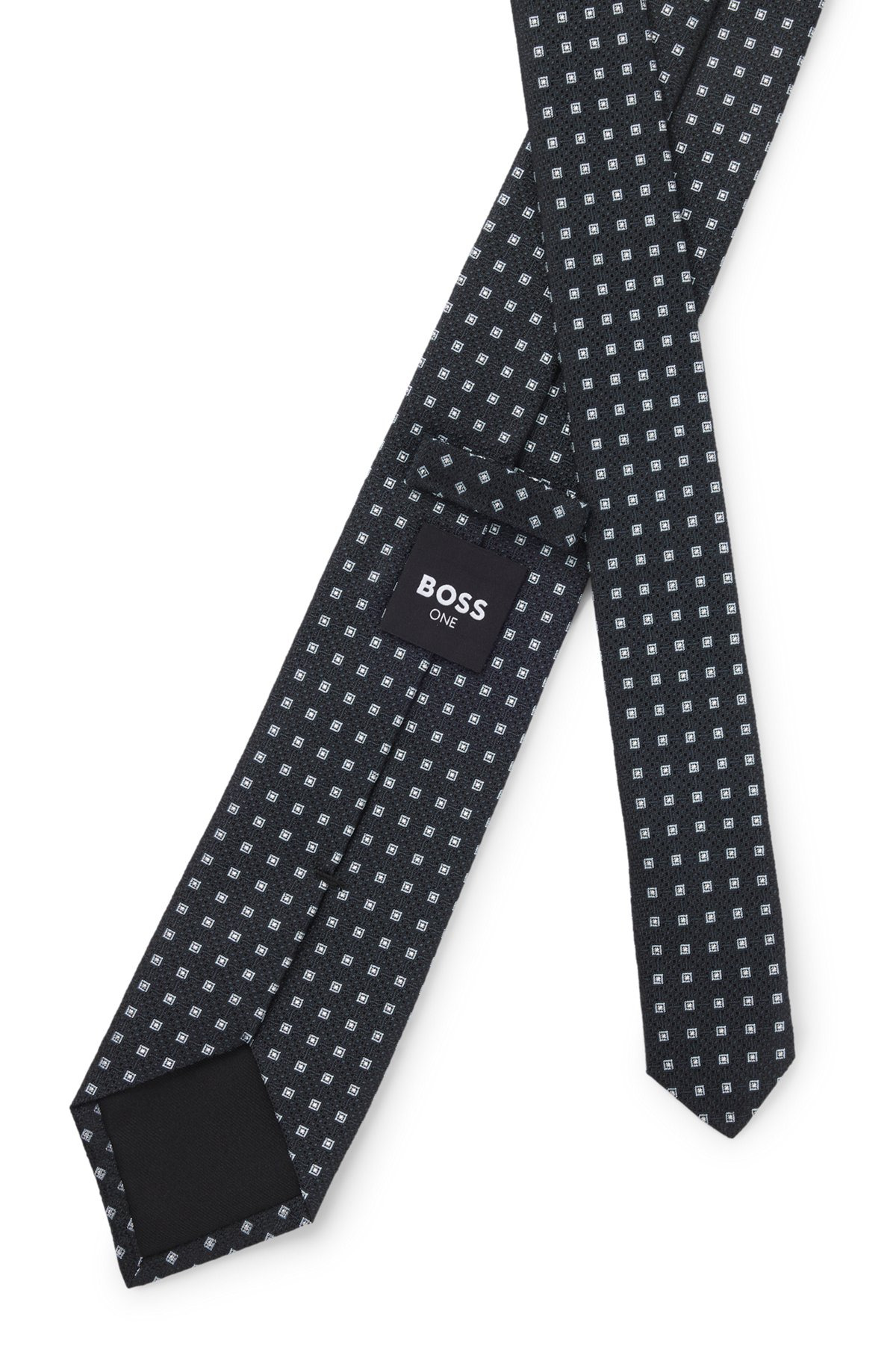 PATTERNED TIE IN PURE SILK JACQUARD - 5