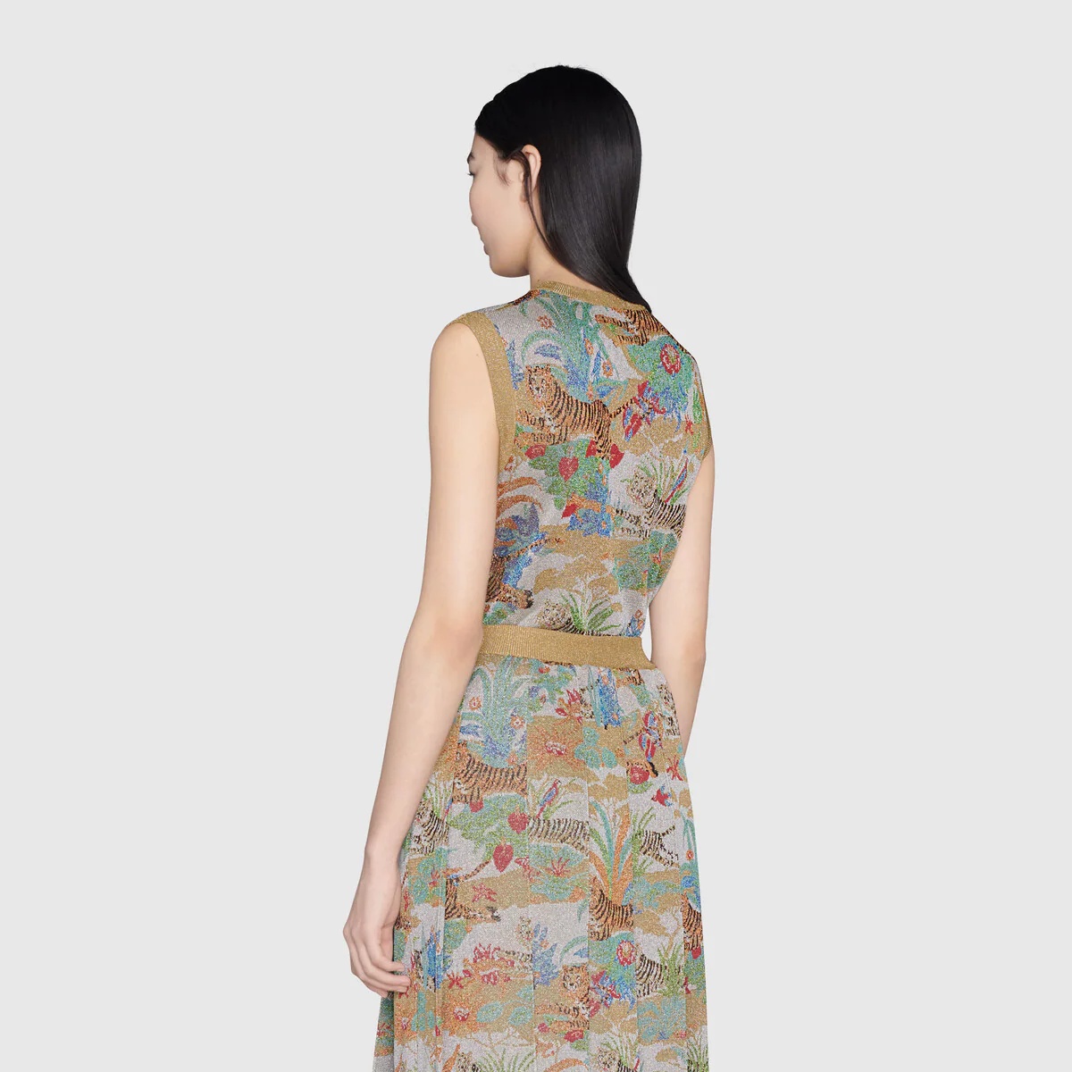 Gucci Tiger jacquard vest - 4