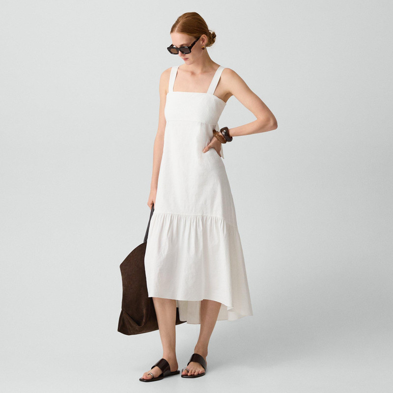 Tie-Back Dress in Good Linen 3