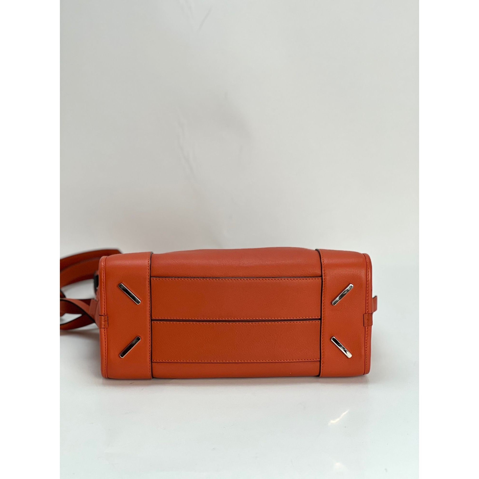 LOEWE Cal.fskin Amazona 28 Orange Shoulder Bag - 5