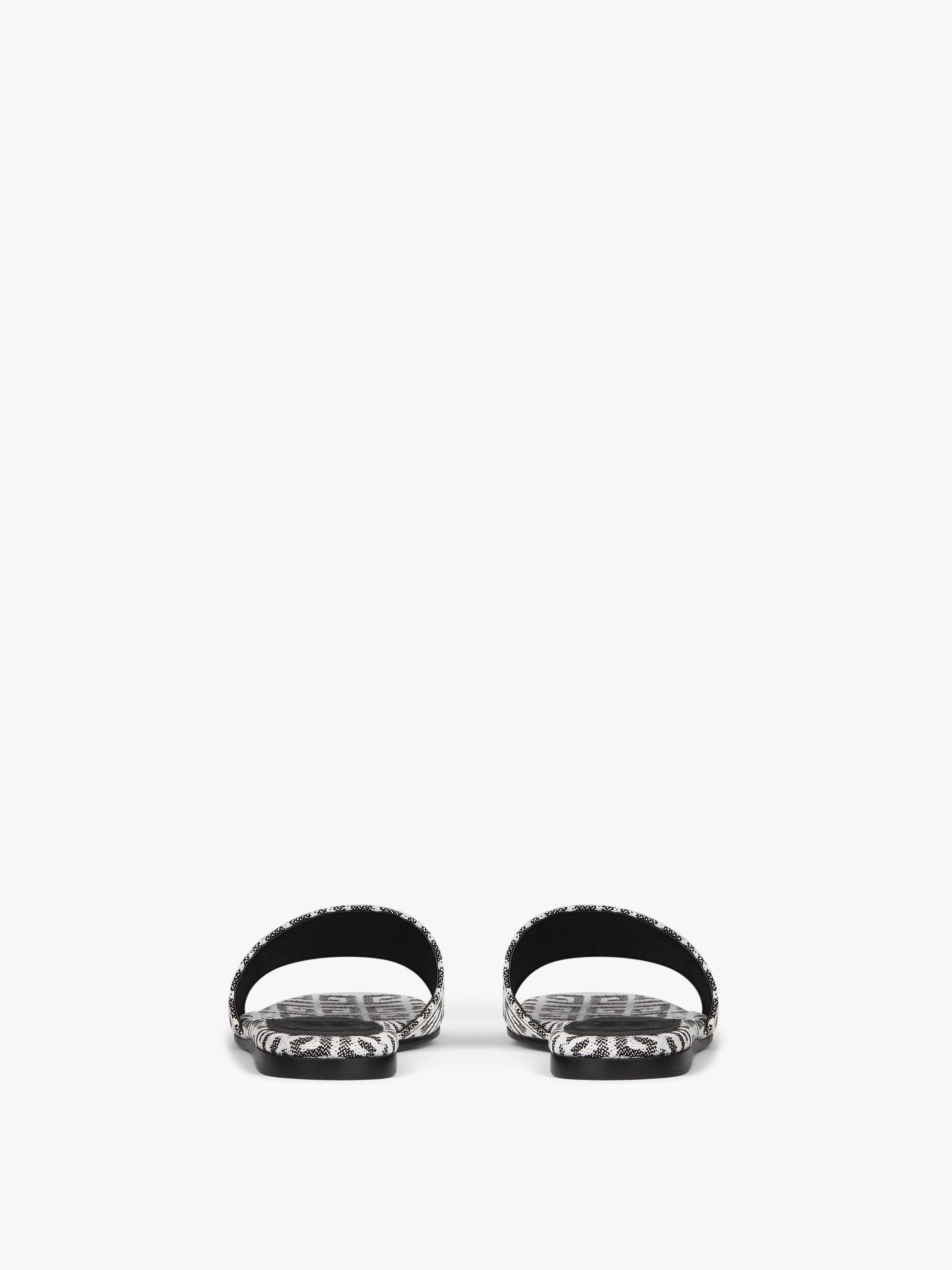 FLAT SANDALS IN 4G JACQUARD - 7