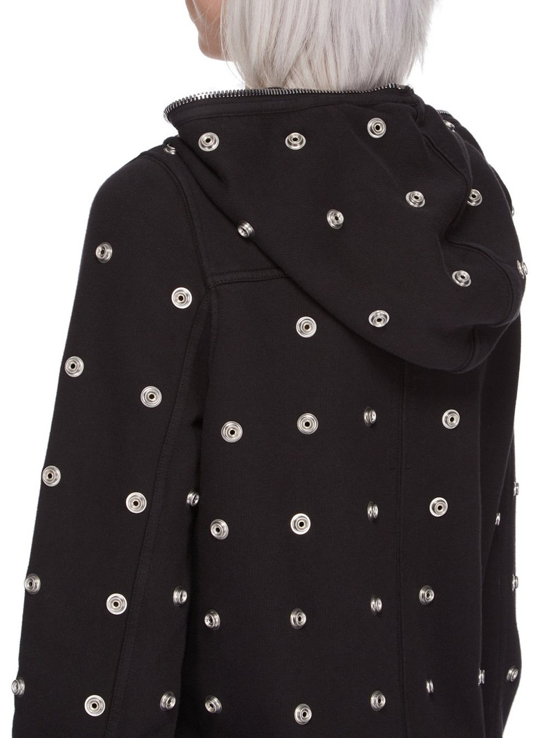 snap-detail zip-up hoodie 5