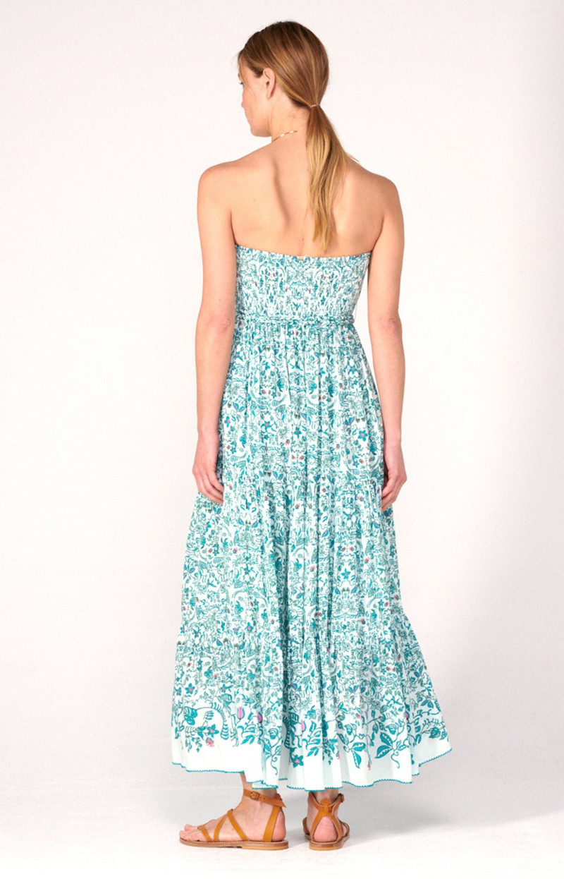 Long Dress Thelma - Green Tiare 4