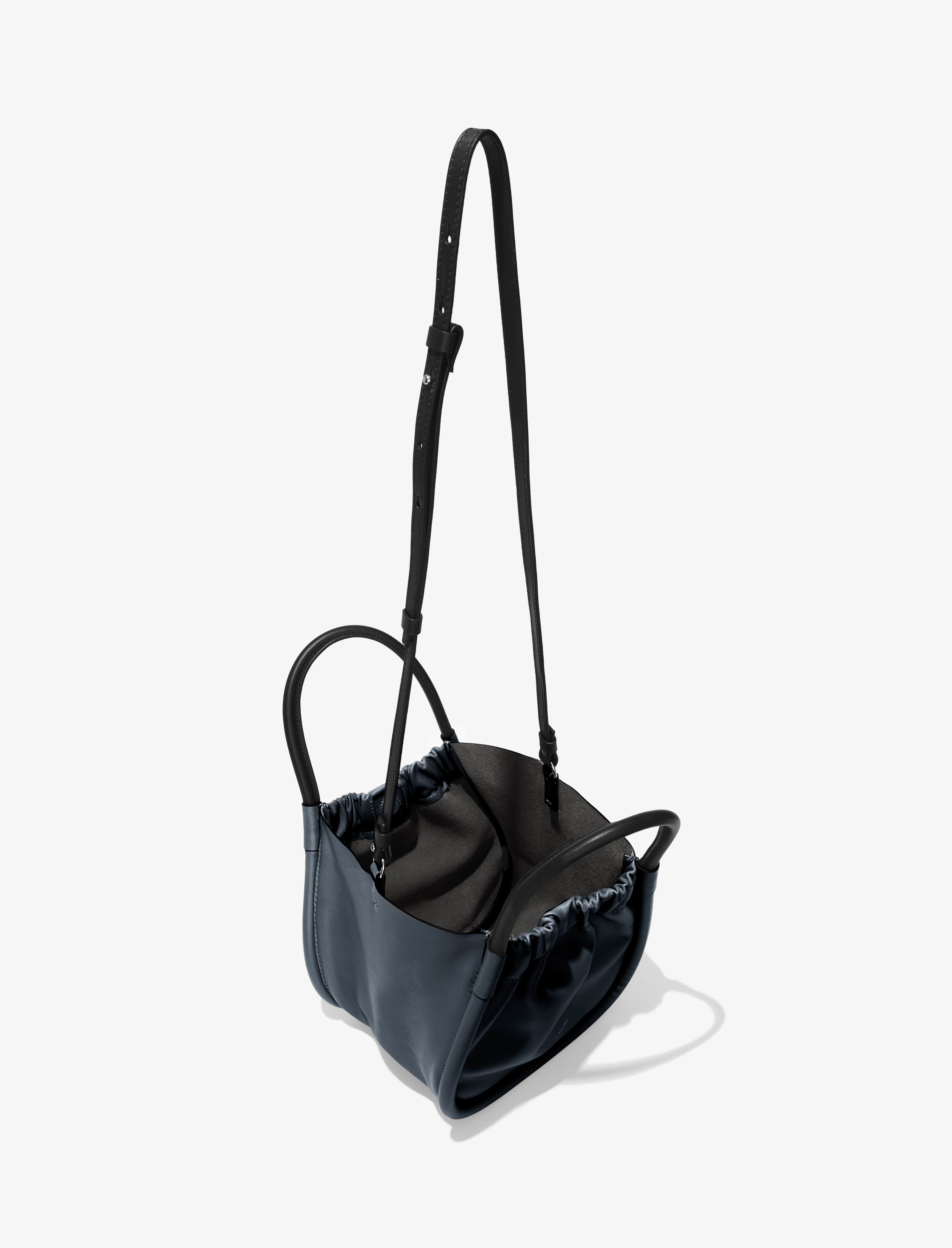 Small Ruched Crossbody Tote - 5