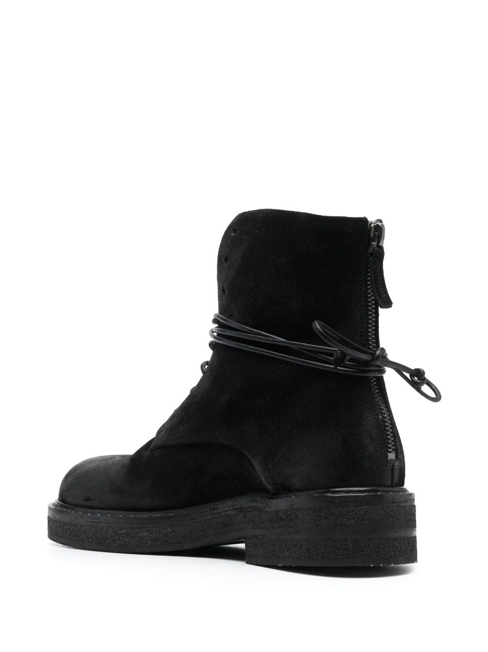 lace-up suede boots - 3