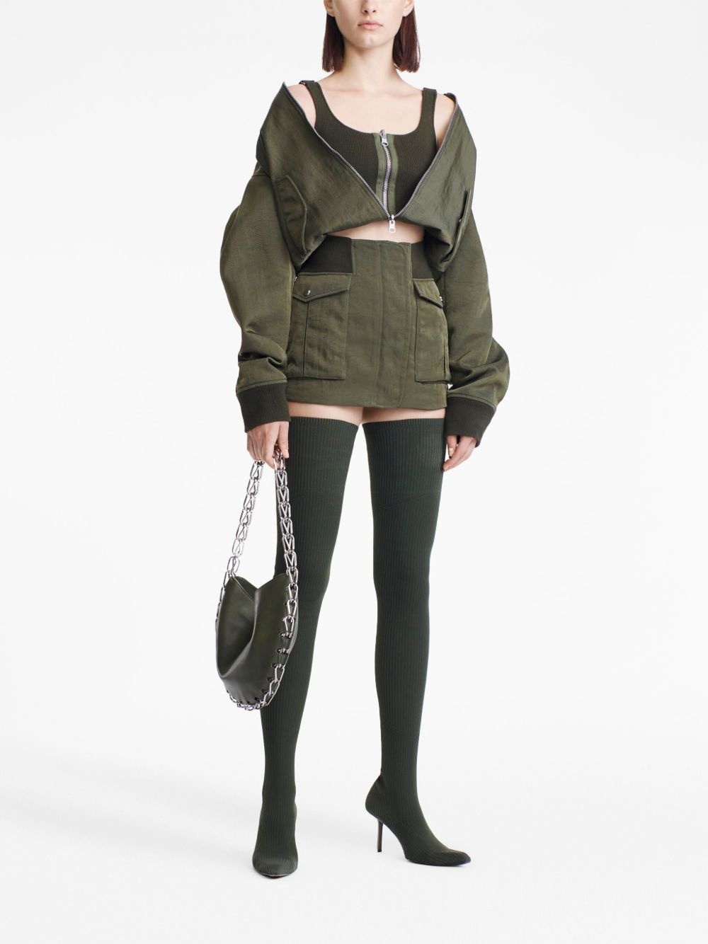 convertible bomber jacket - 2