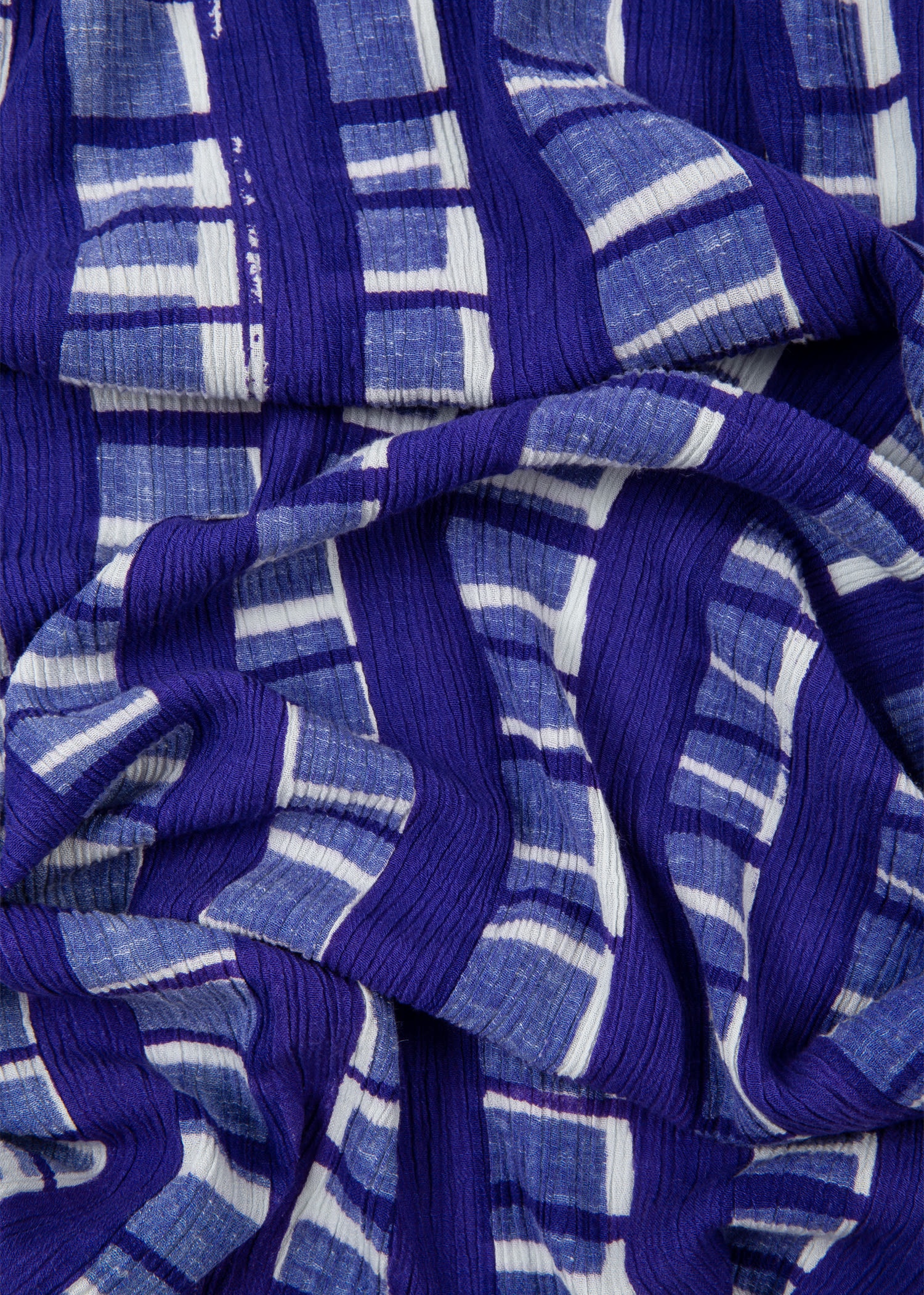 Cotton 'Hand Drawn Check' Scarf - 4