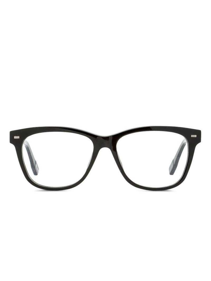 ZEGNA 5016F horn-frame rectangular glasses outlook