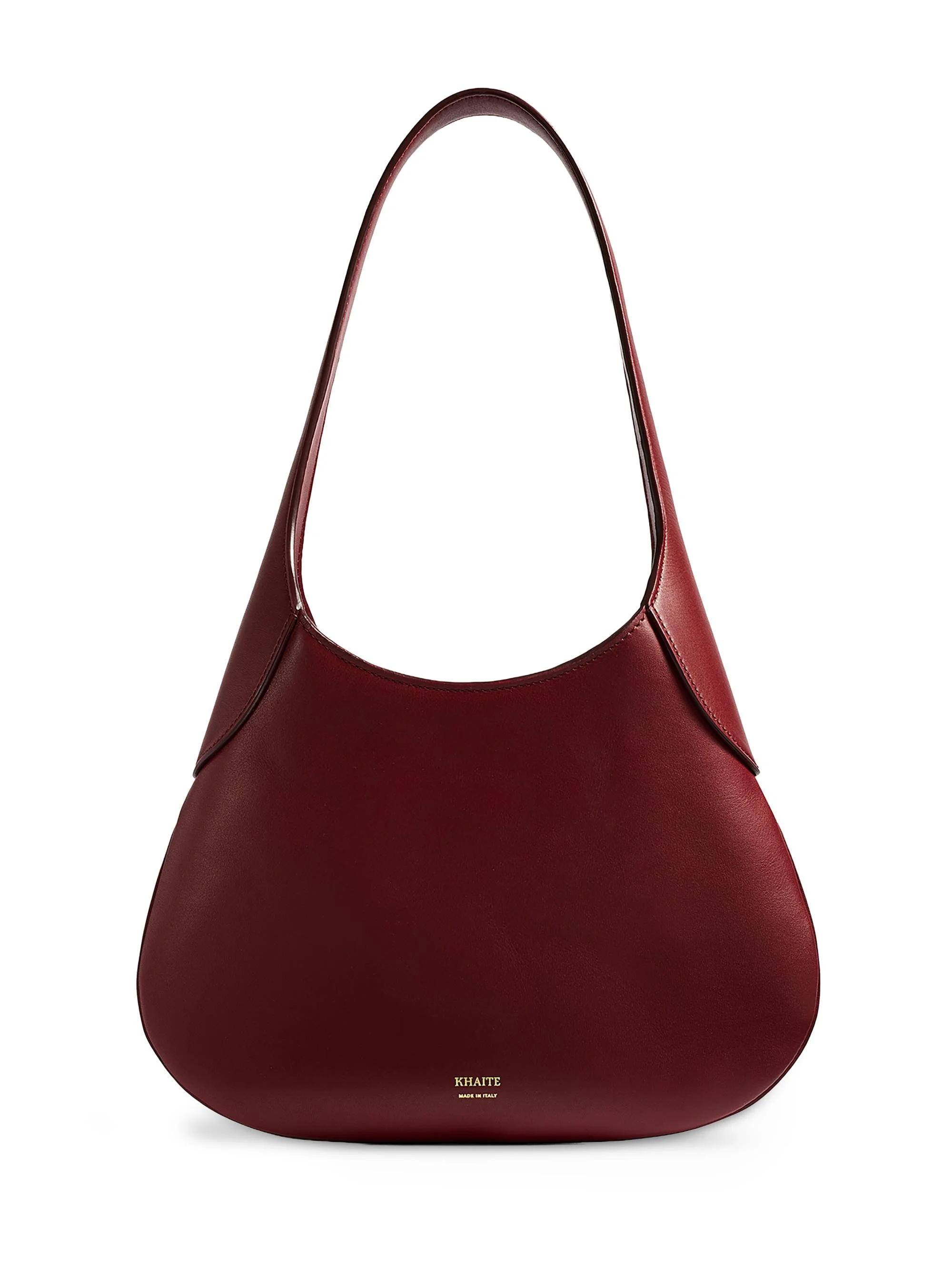 Women's Joan Small Leather Hobo Bag - Oxblood - 1