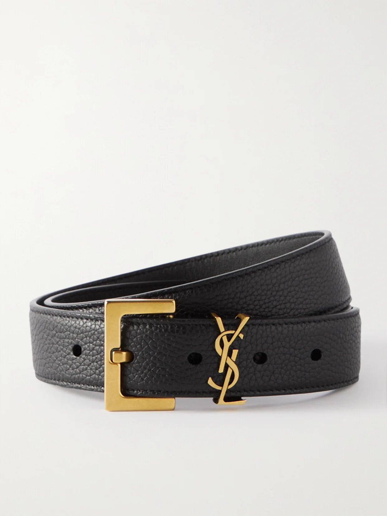 Cassandre Textured-leather Belt - 1