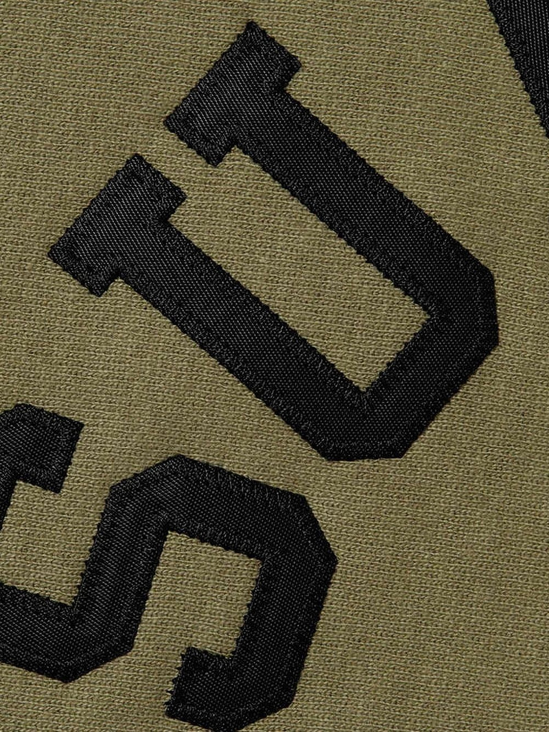 Supreme x Champion® "SS 25 - Olive" hoodie outlook