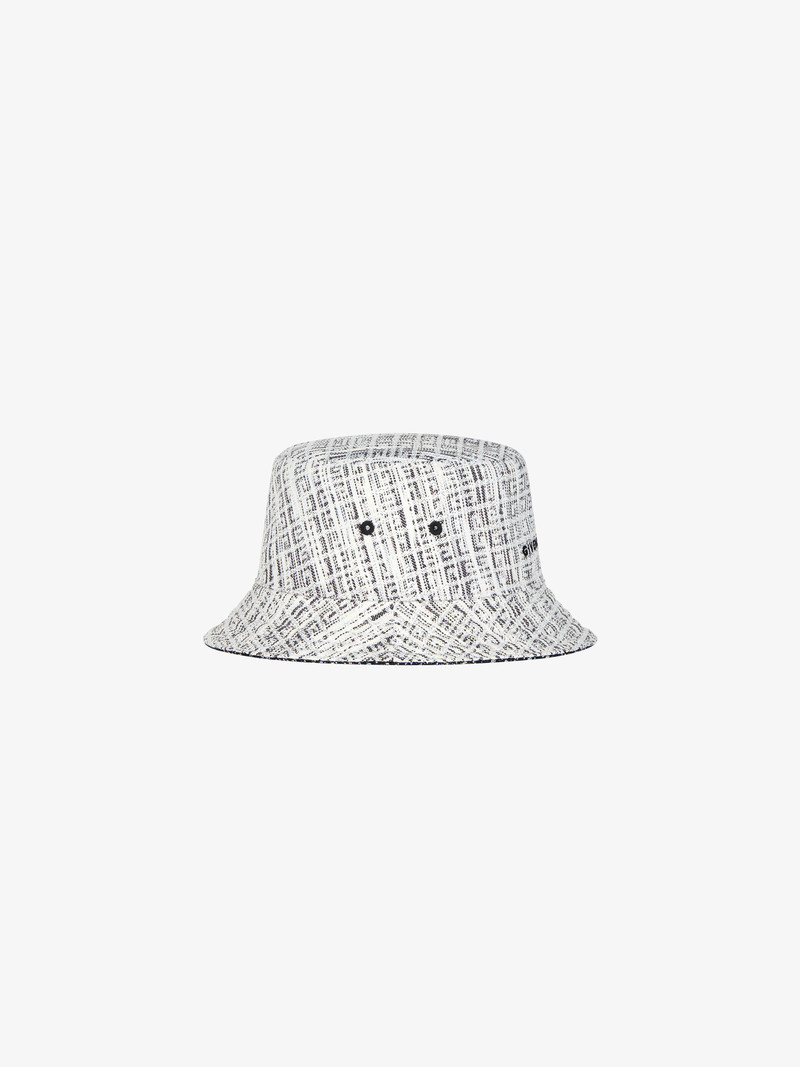 REVERSIBLE BUCKET HAT IN 4G JACQUARD 4