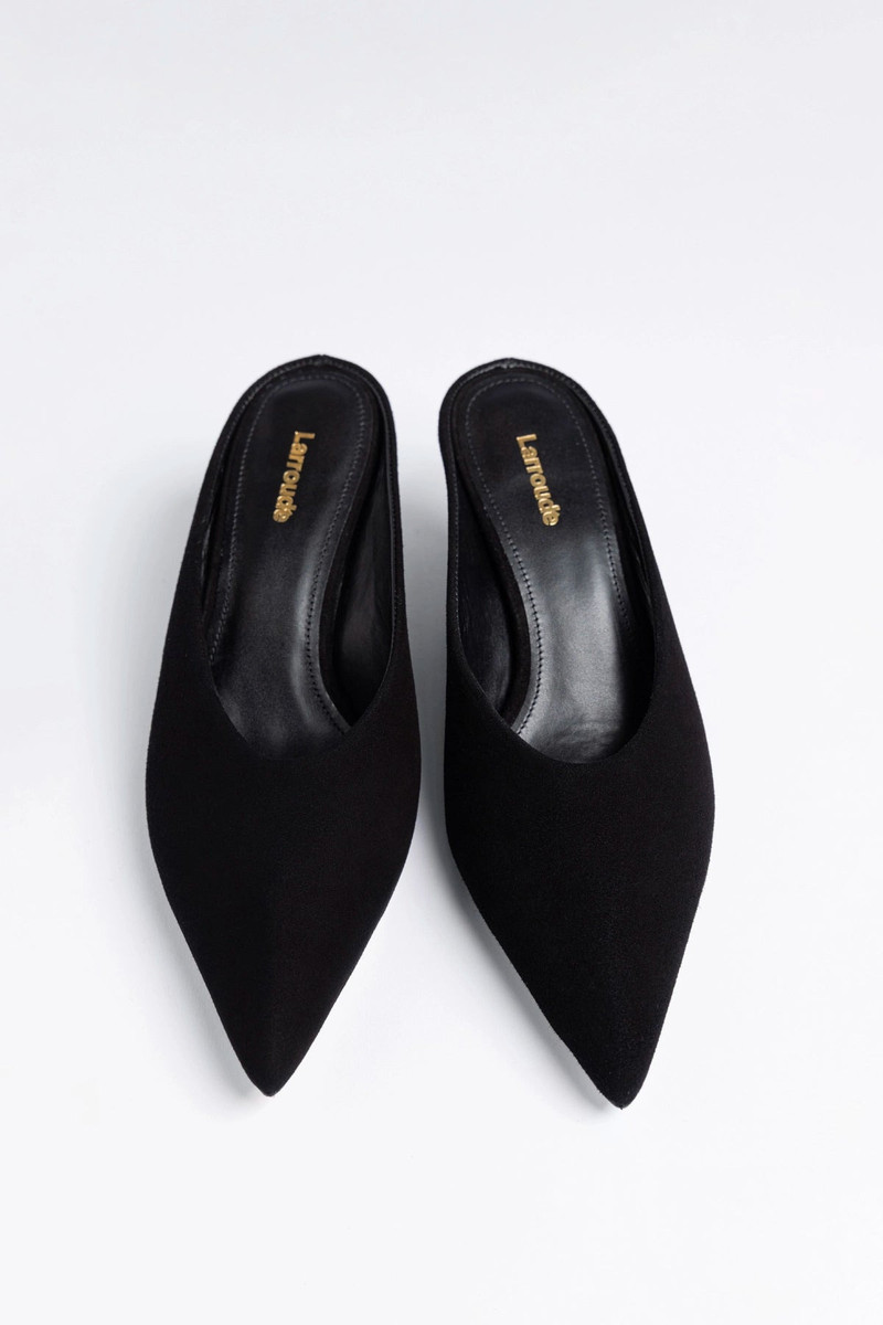 Loulou Mule Black Suede 4