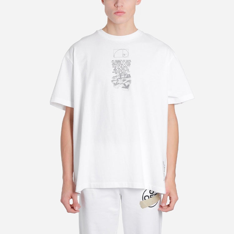 Off-White SS20 Dripping Arrows Logo Loose Short-Sleeved OMAA038R201850050110 - 3