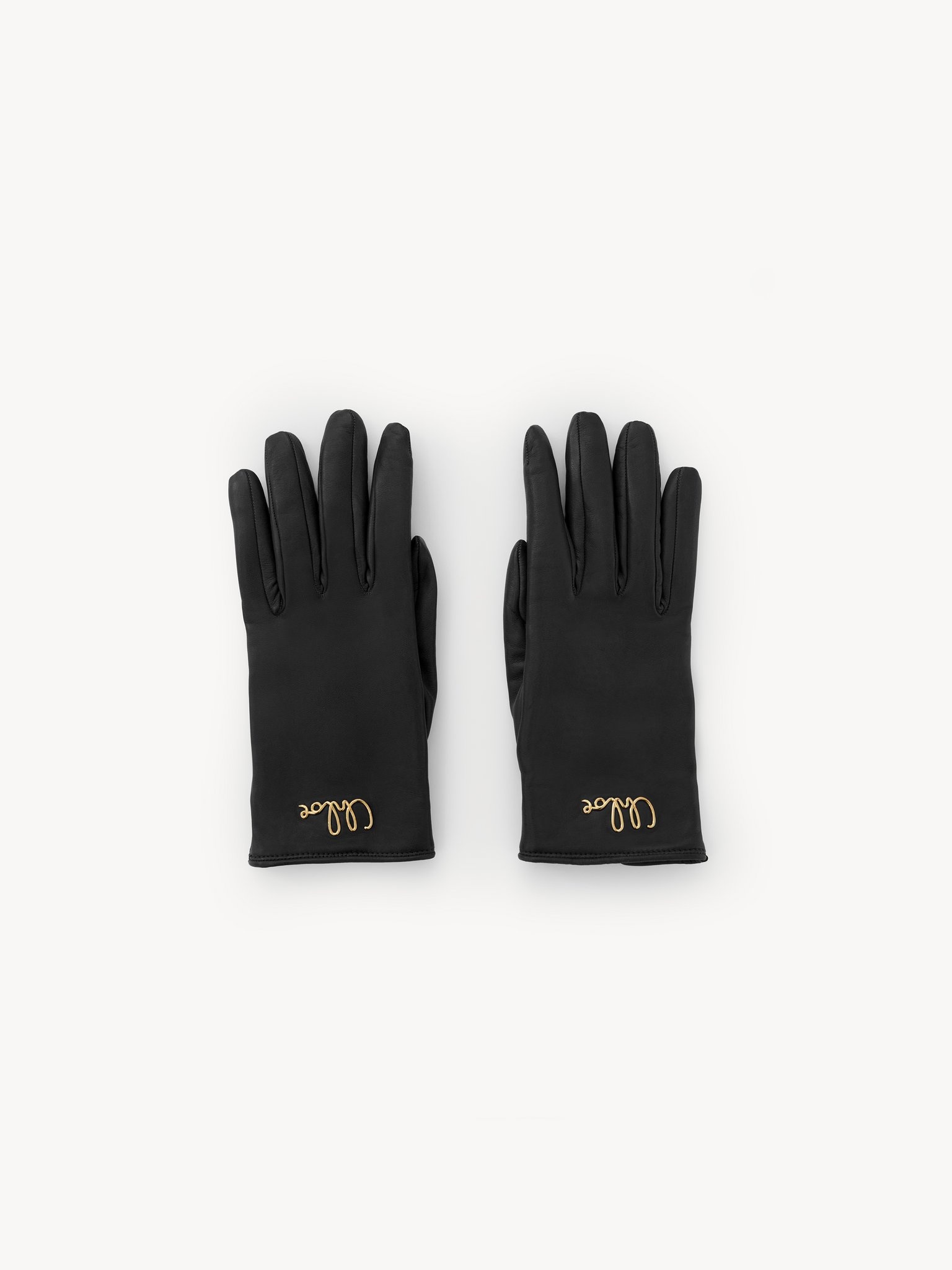 THE CHLOÉ ICONIC GLOVES IN LEATHER - 1