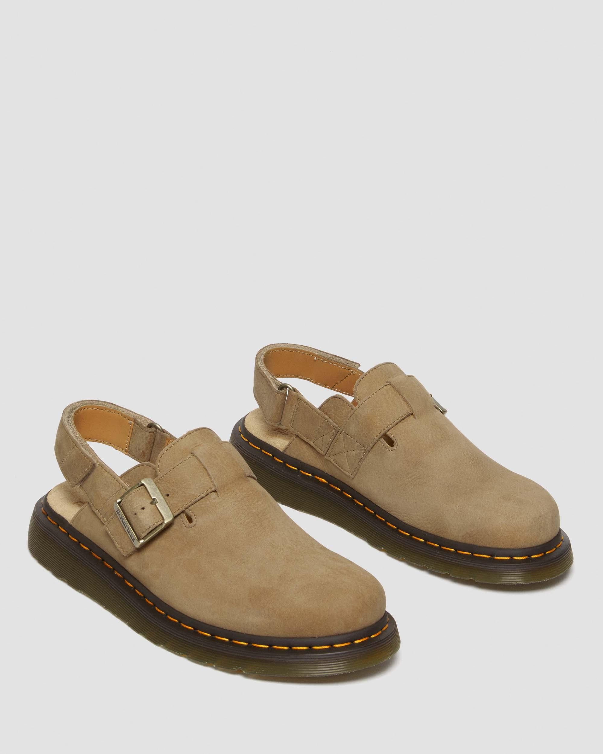 Jorge II Tumbled Nubuck Leather Slingback Mules - 6
