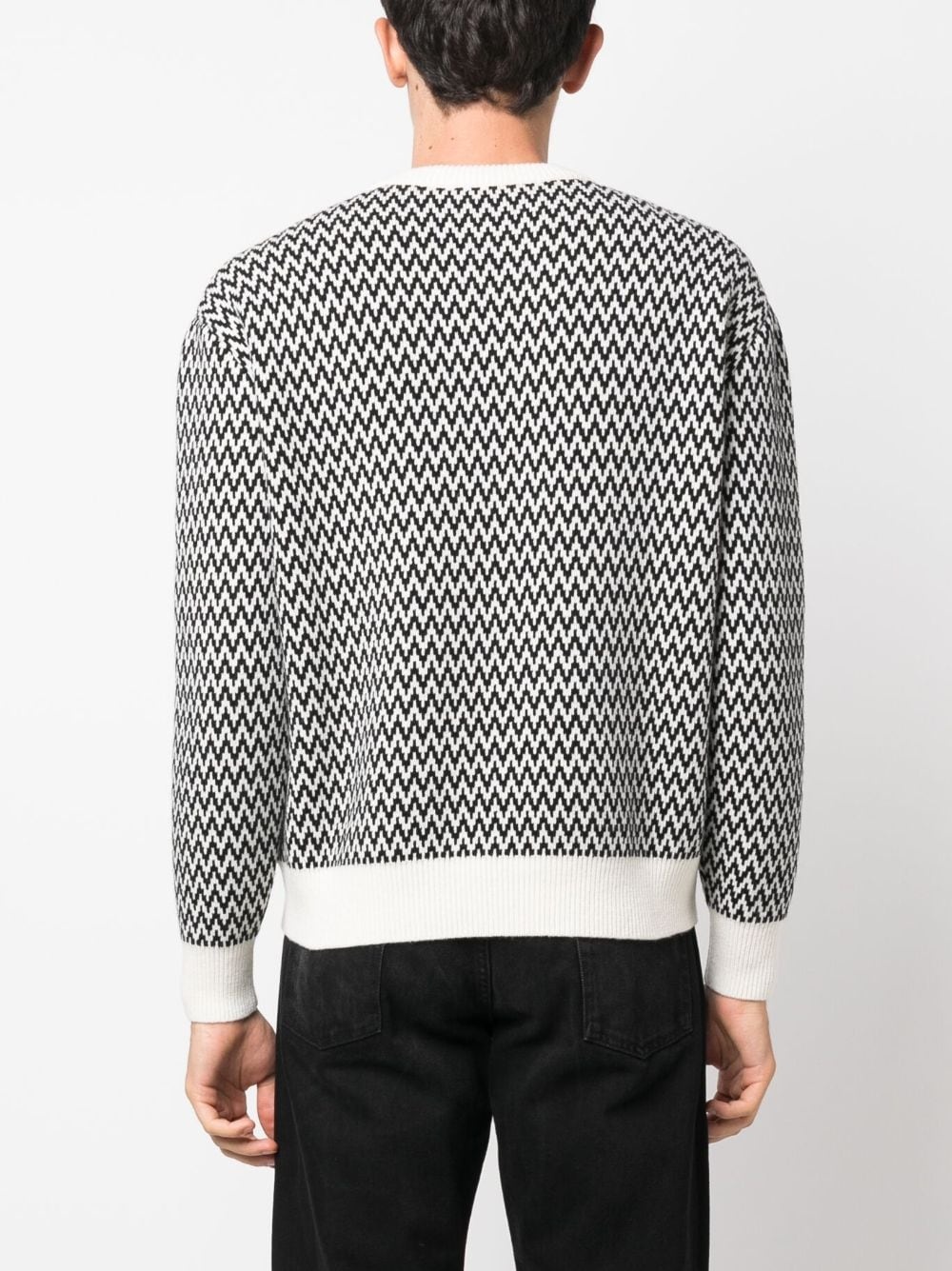 chevron-motif jumper - 4