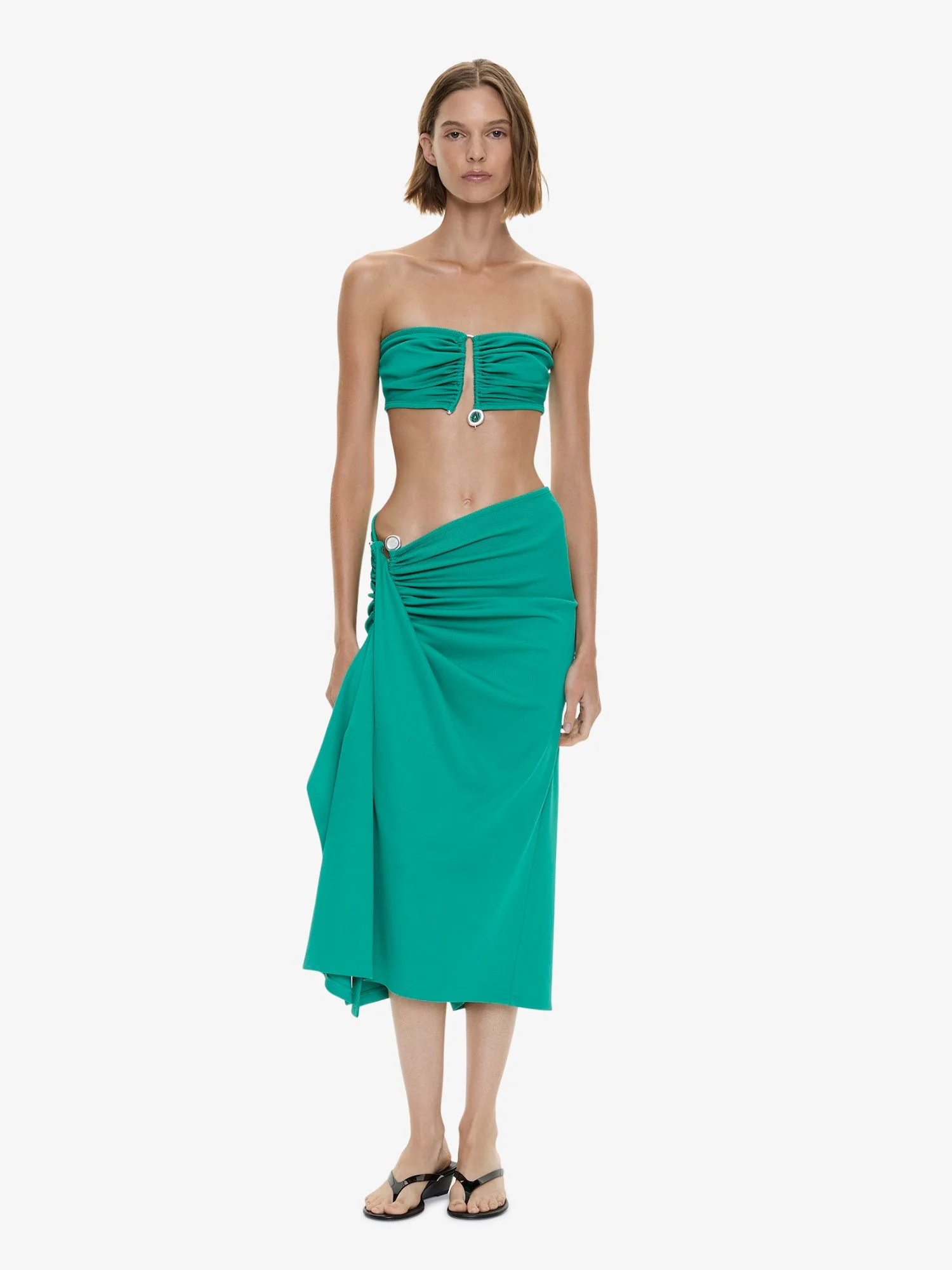 Droplet Crystal Clasp Cascade Skirt - 1