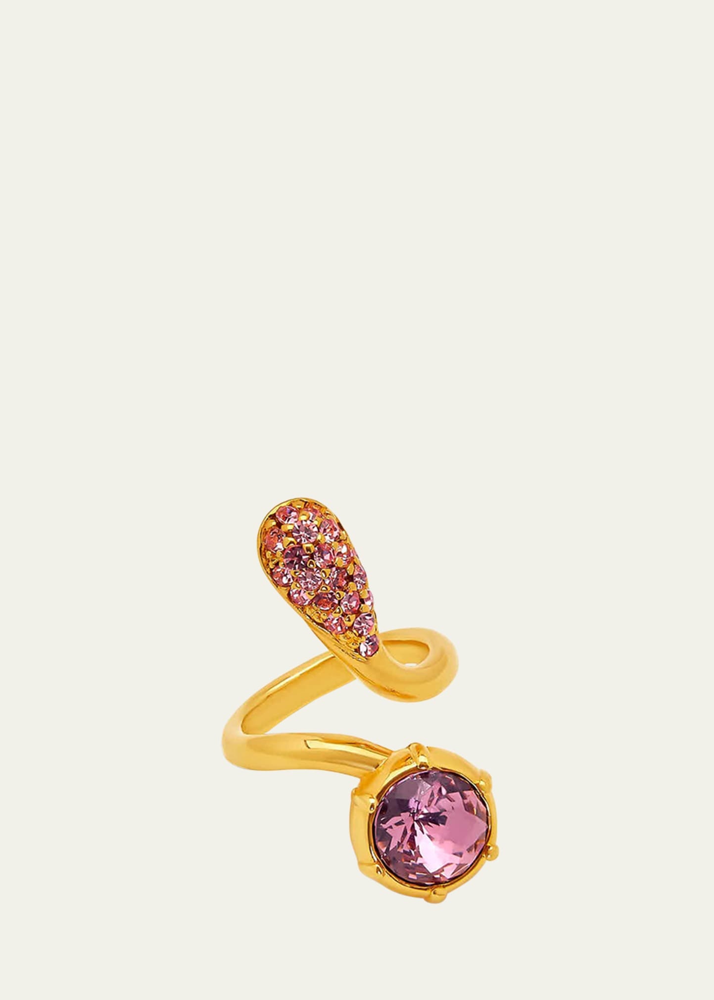 Pave Crystal Wrap Ring - 1