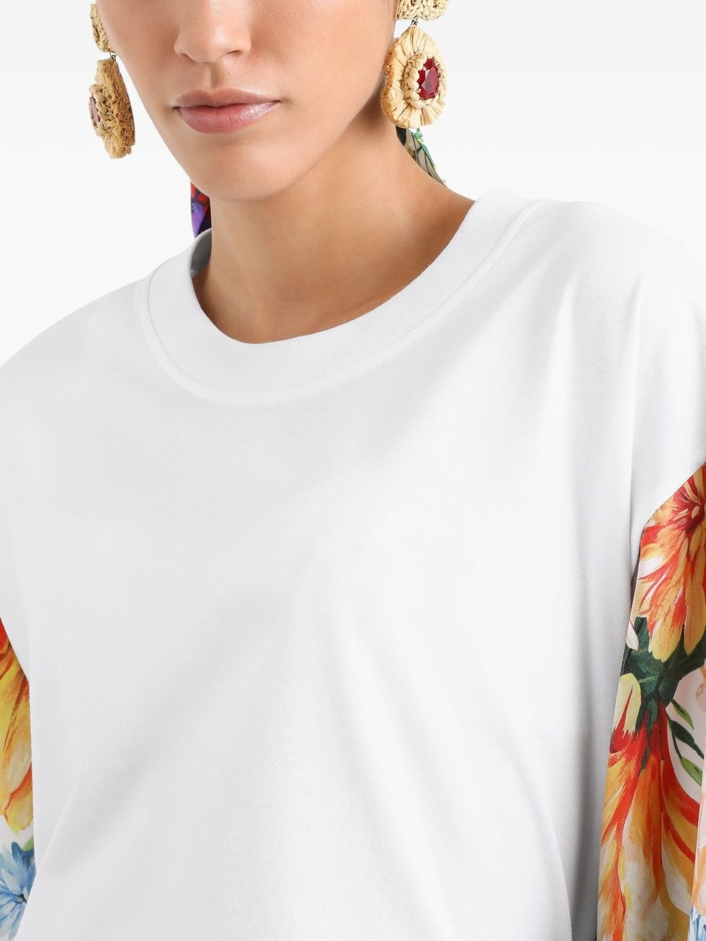 silk-sleeve t-shirt - 4