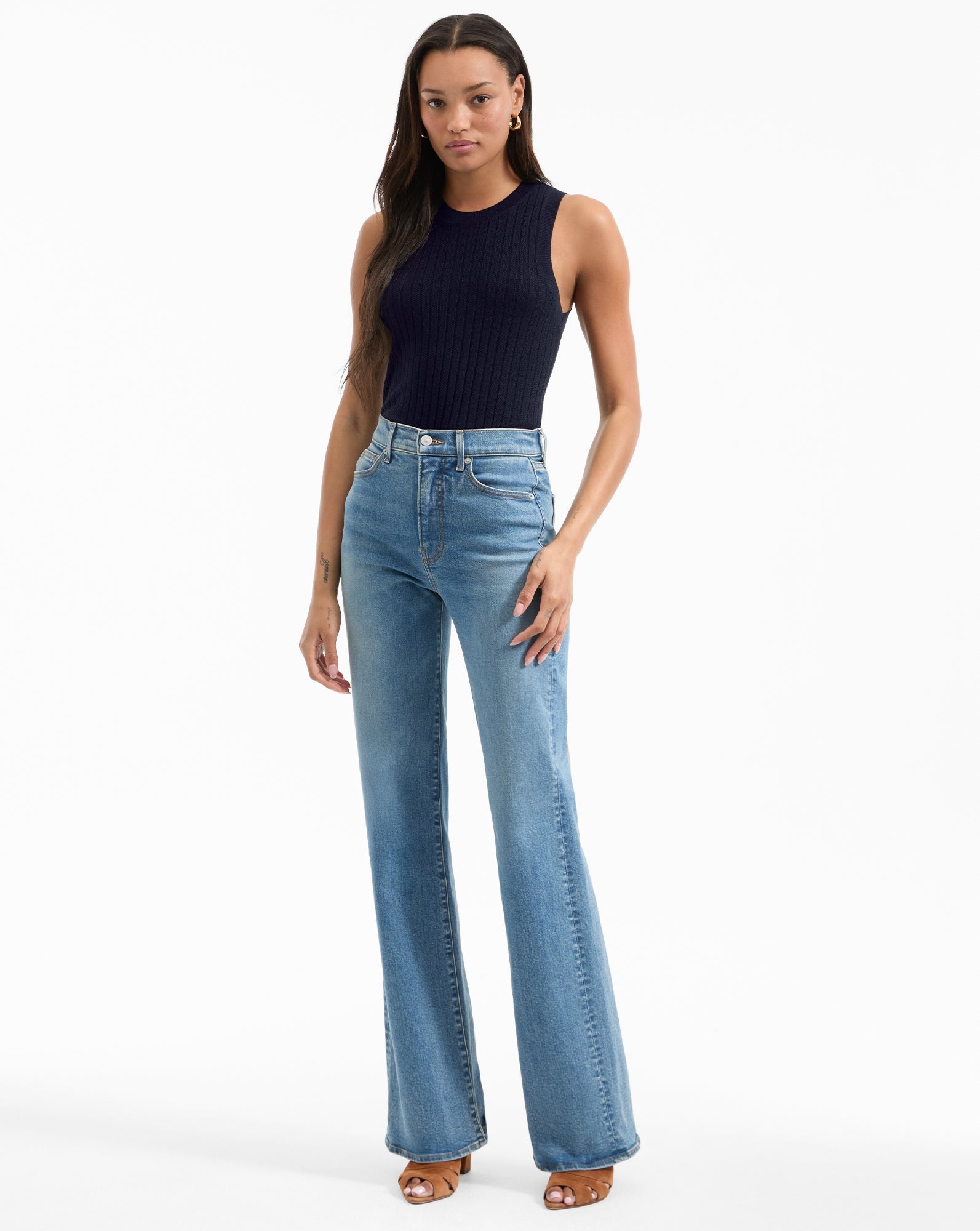 CROSBIE SLIM WIDE-LEG JEAN - 2