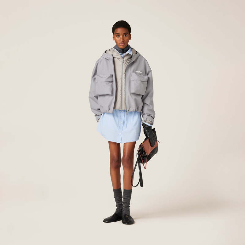 Miu Miu Technical pongee jacket outlook
