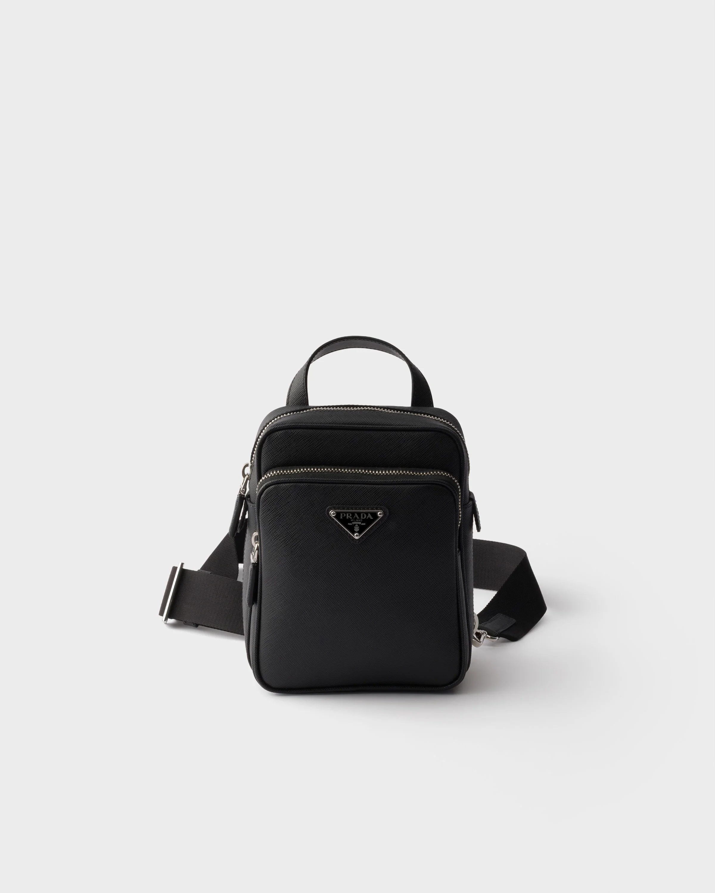 Saffiano leather mini one-shoulder backpack - 1