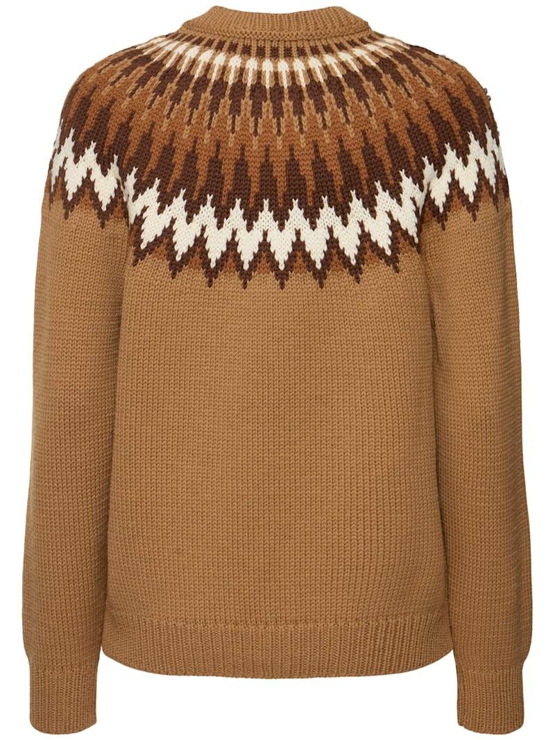 Norwegian wool jacquard sweater - 5