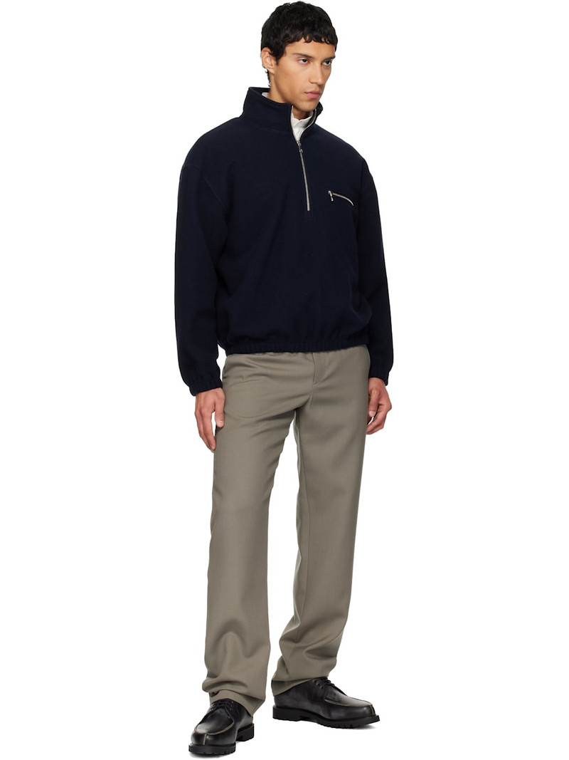 RIER SSENSE Exclusive Navy Fleece Jacket outlook