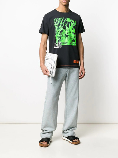 Heron Preston crew neck abstract print T-shirt outlook