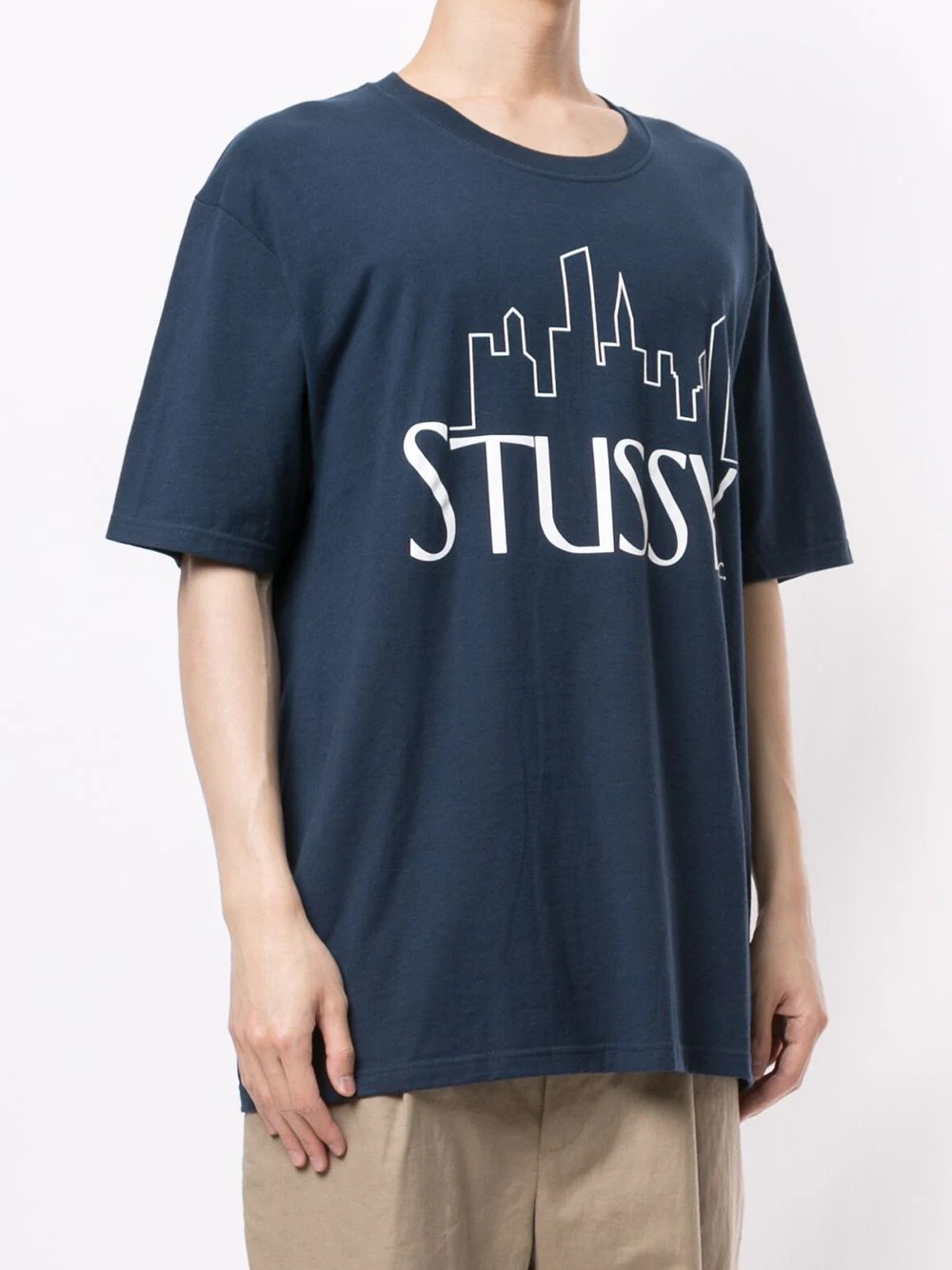 skyline logo print T-shirt - 3