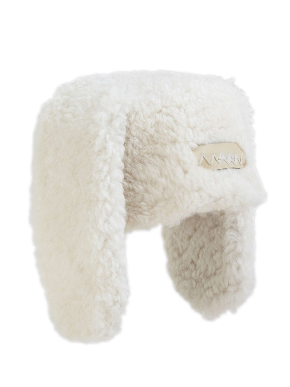 shearling flap beanie - 1