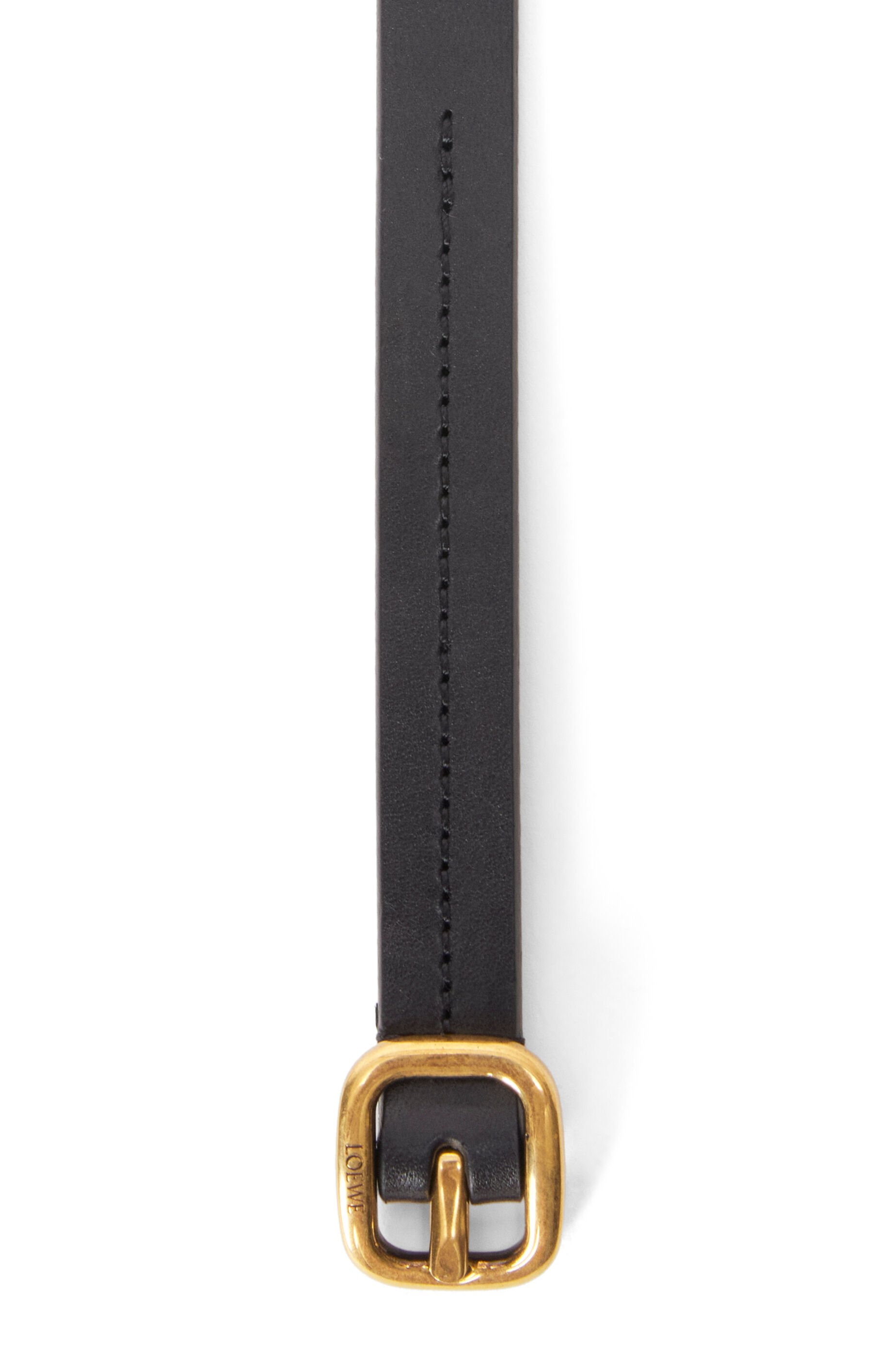 Rounded soft belt in classic calfskin - 3